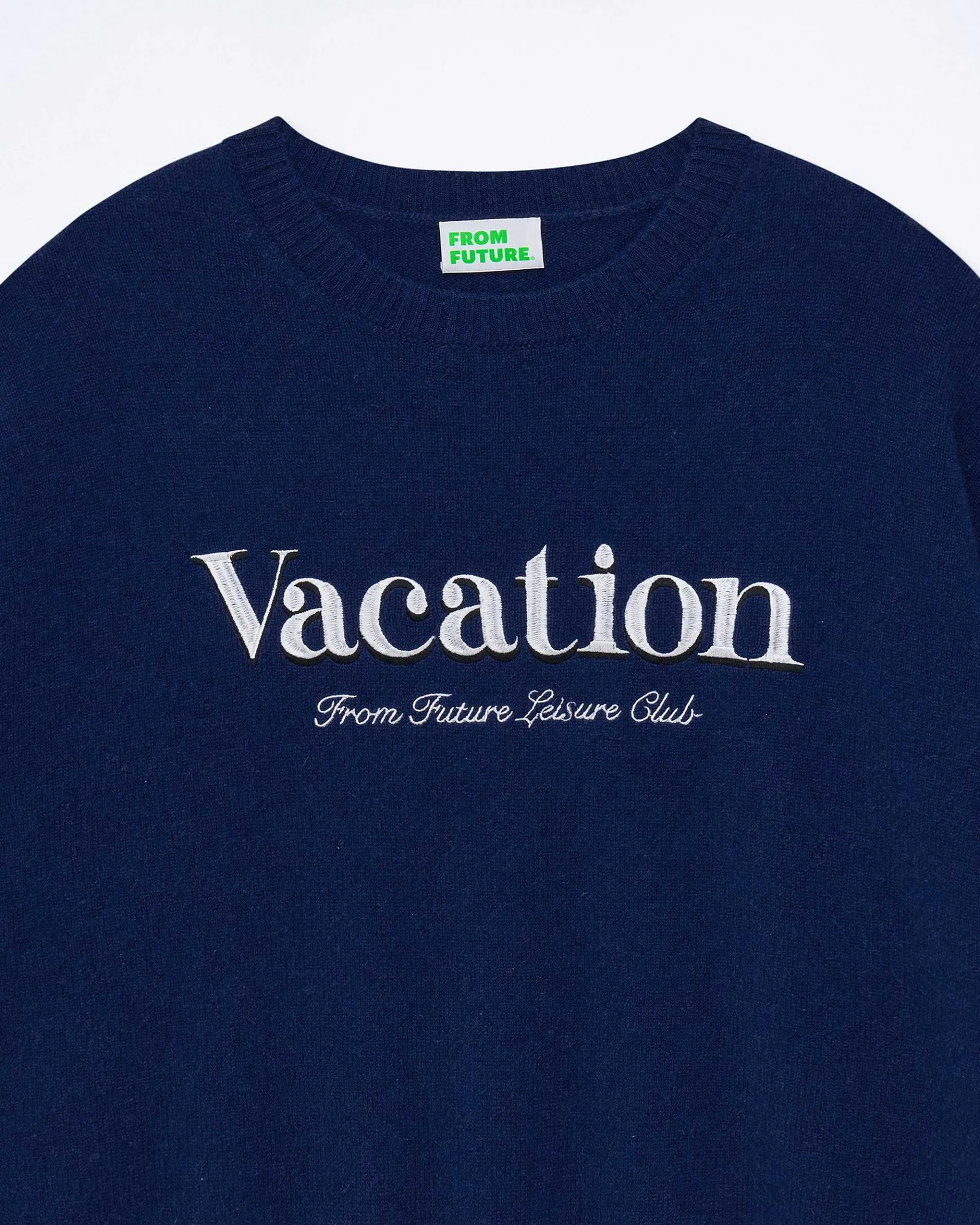 Online FROM FUTURE Pull Col Rond Vacation Club College Blue