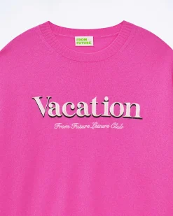 FROM FUTURE Pull Col Rond Vacation Club Tropical Pink