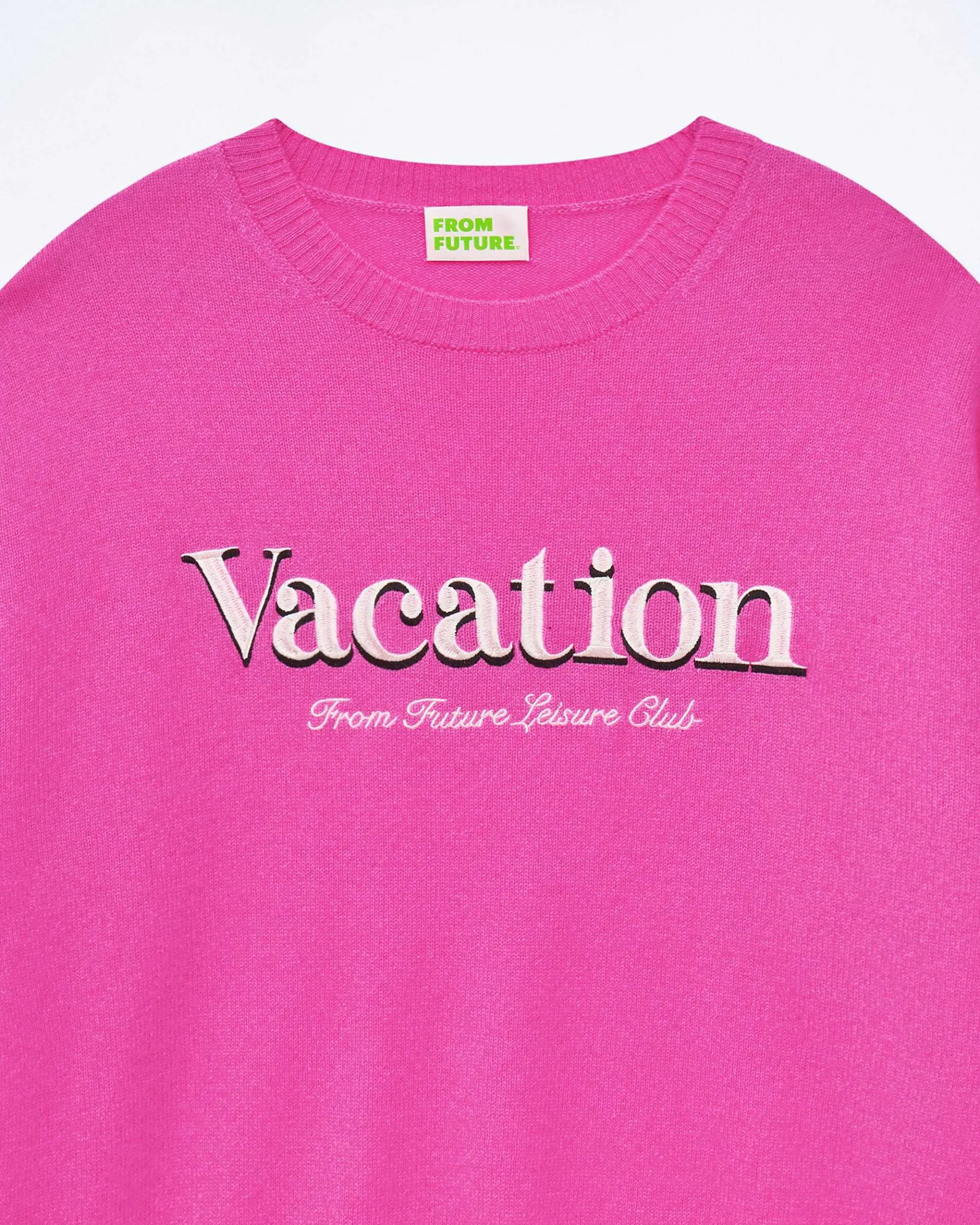 FROM FUTURE Pull Col Rond Vacation Club Tropical Pink