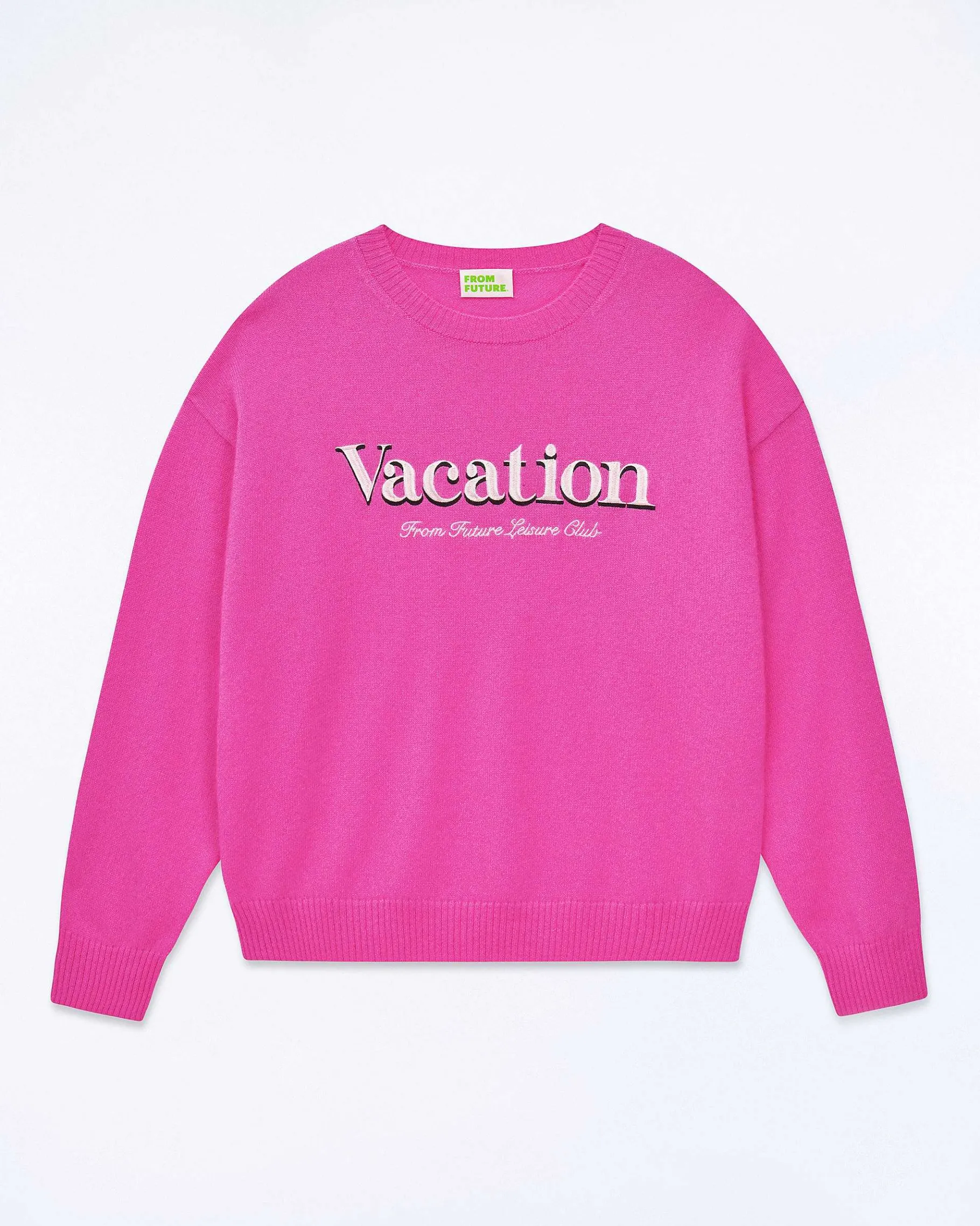 Outlet FROM FUTURE Pull Col Rond Vacation Club Tropical Pink
