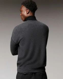 Online FROM FUTURE Pull Col Rond Warner Anthracite