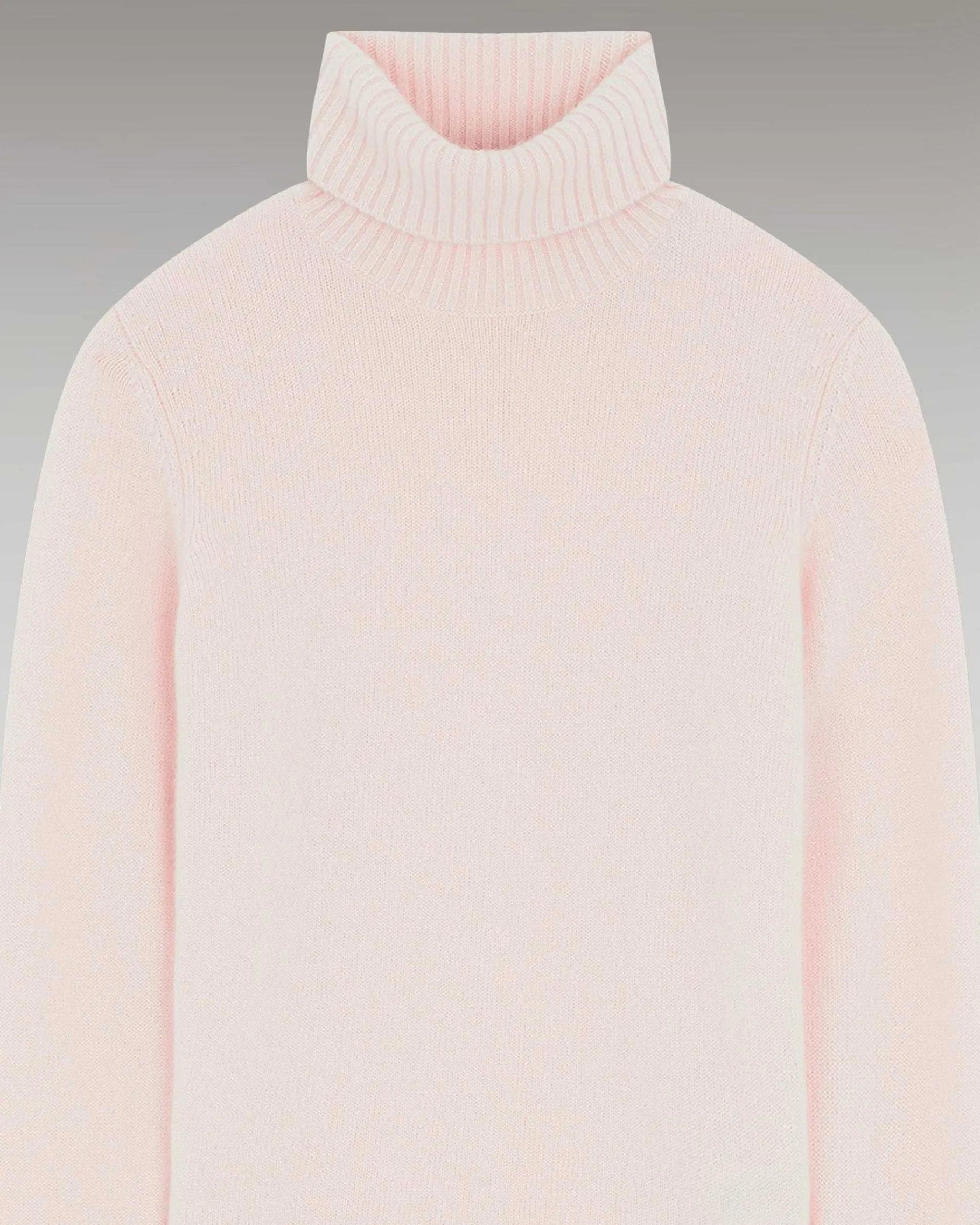 Clearance FROM FUTURE Pull Col Roule Basique Rose Poudre