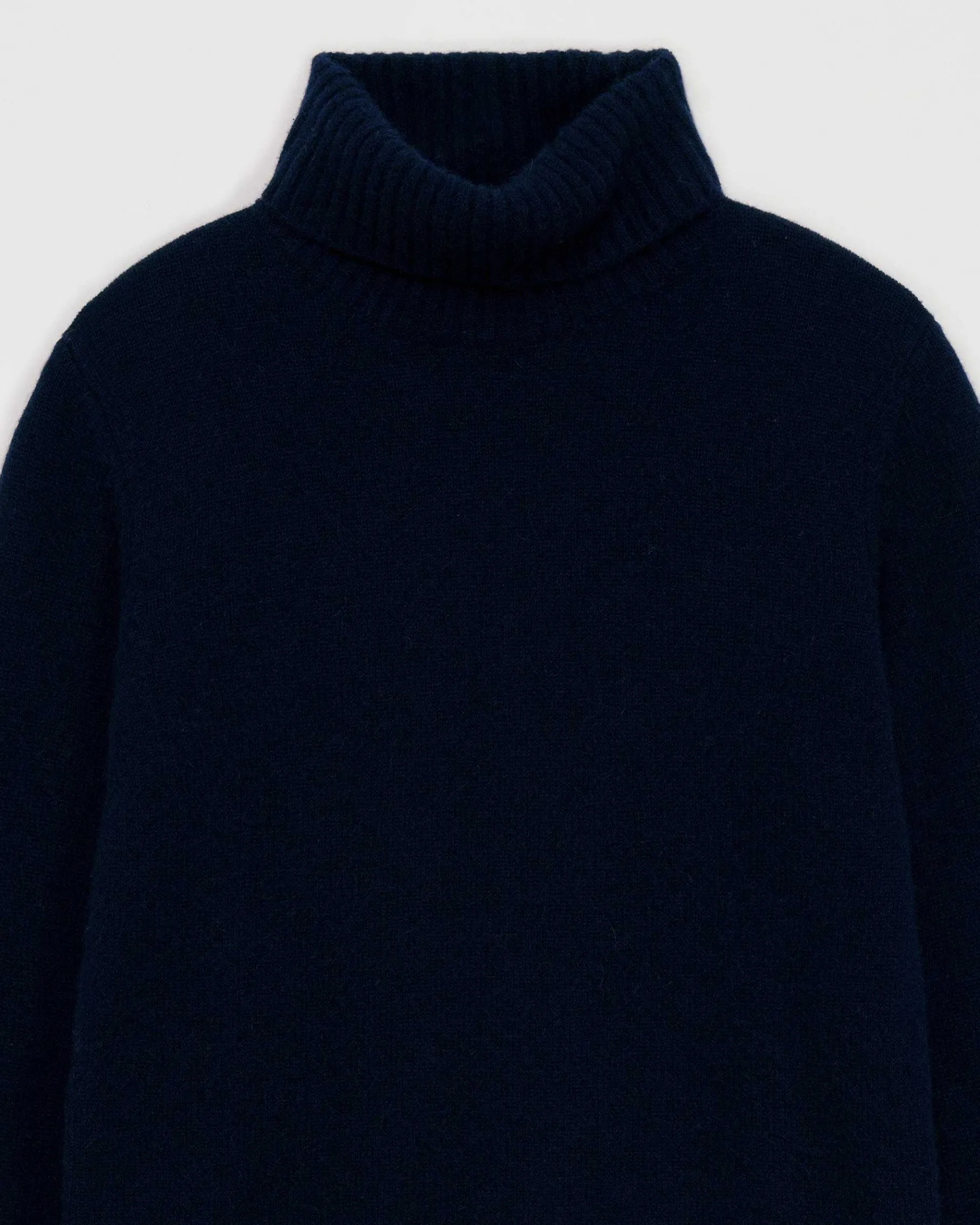 Sale FROM FUTURE Pull Col Roule Basique Navy