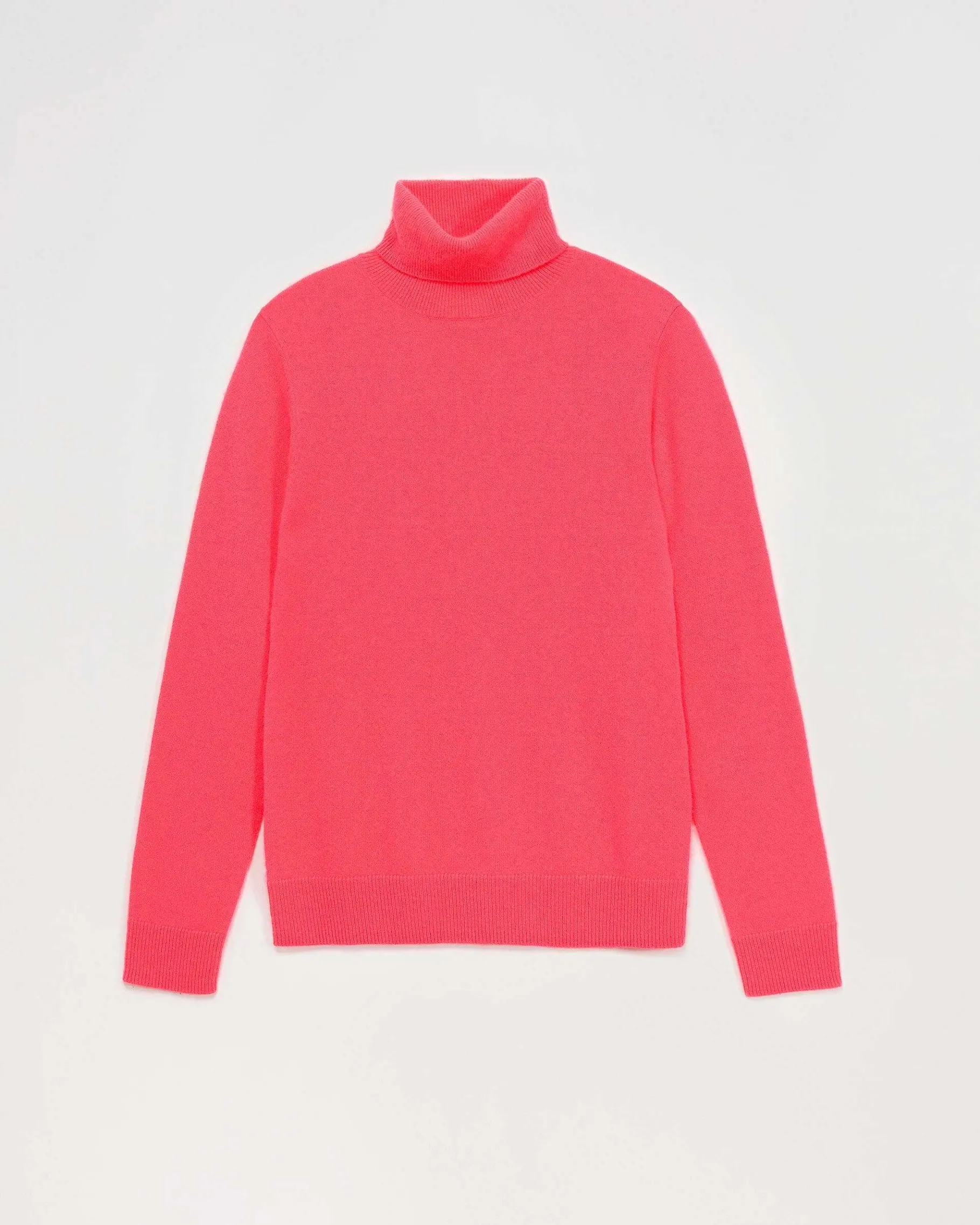 Clearance FROM FUTURE Pull Col Roule Basique Neon Pink