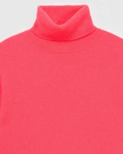 Clearance FROM FUTURE Pull Col Roule Basique Neon Pink