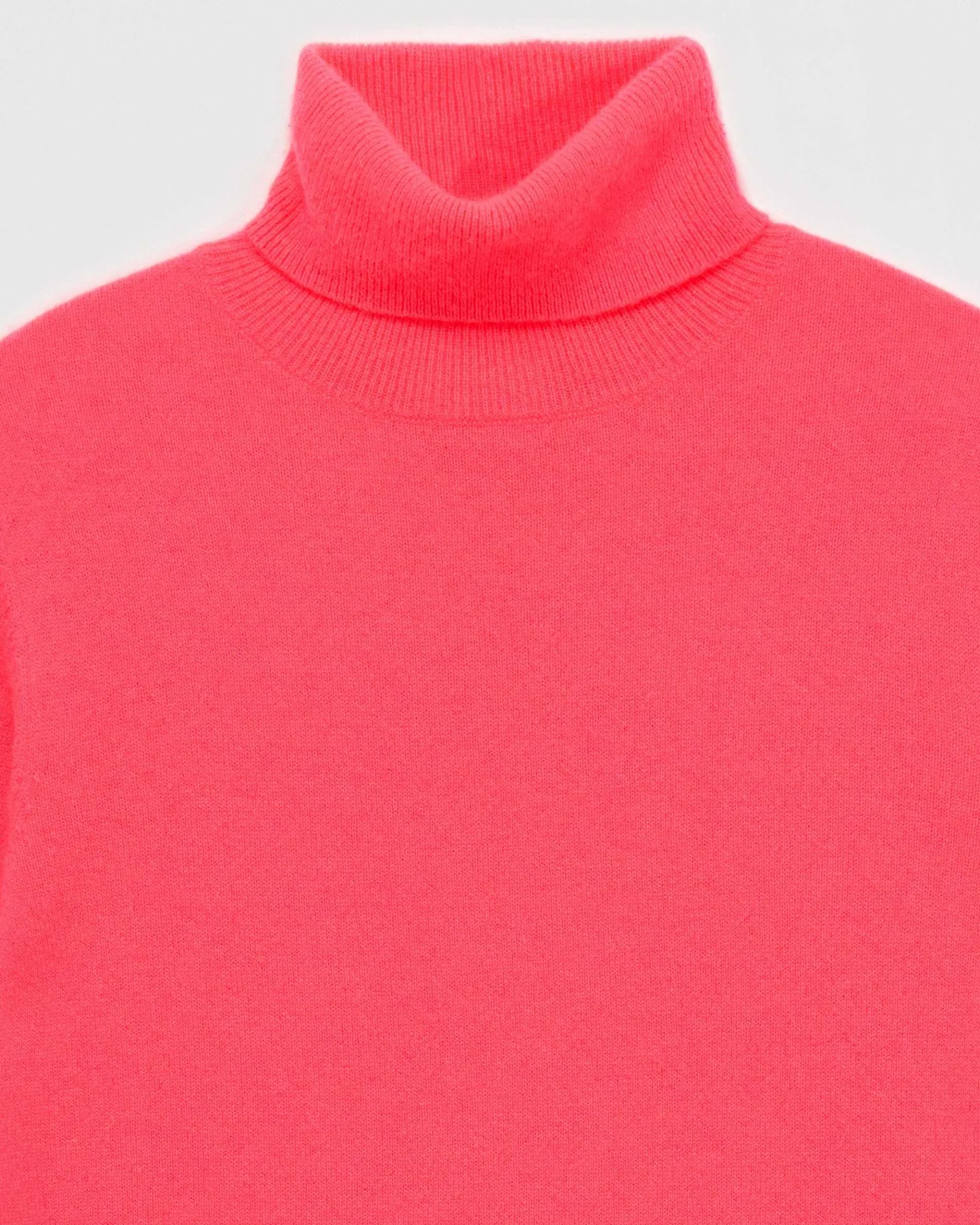 Clearance FROM FUTURE Pull Col Roule Basique Neon Pink