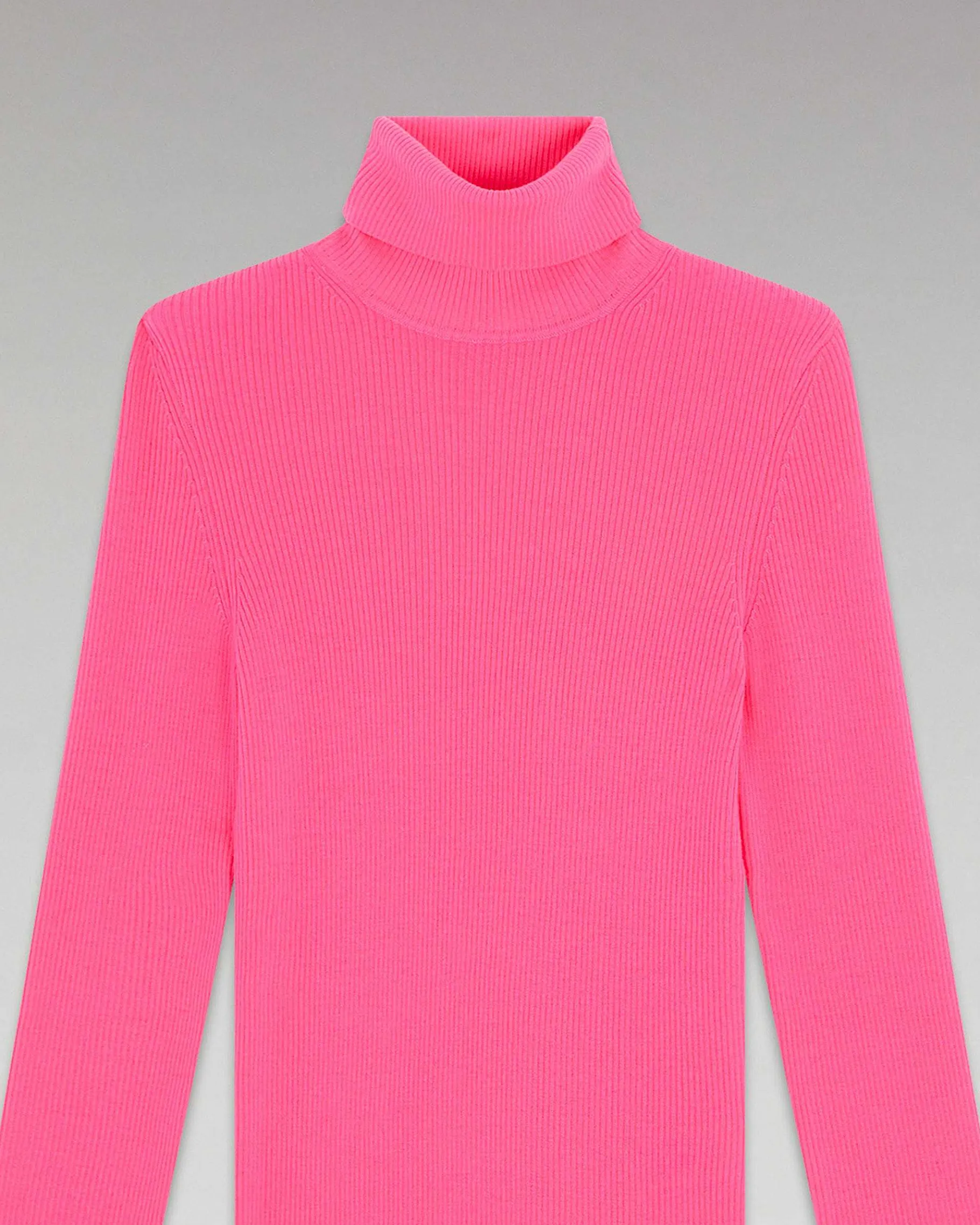 Online FROM FUTURE Pull Col Roule Basique Sparkle Pink