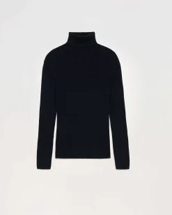 Online FROM FUTURE Pull Col Roule Basique Navy