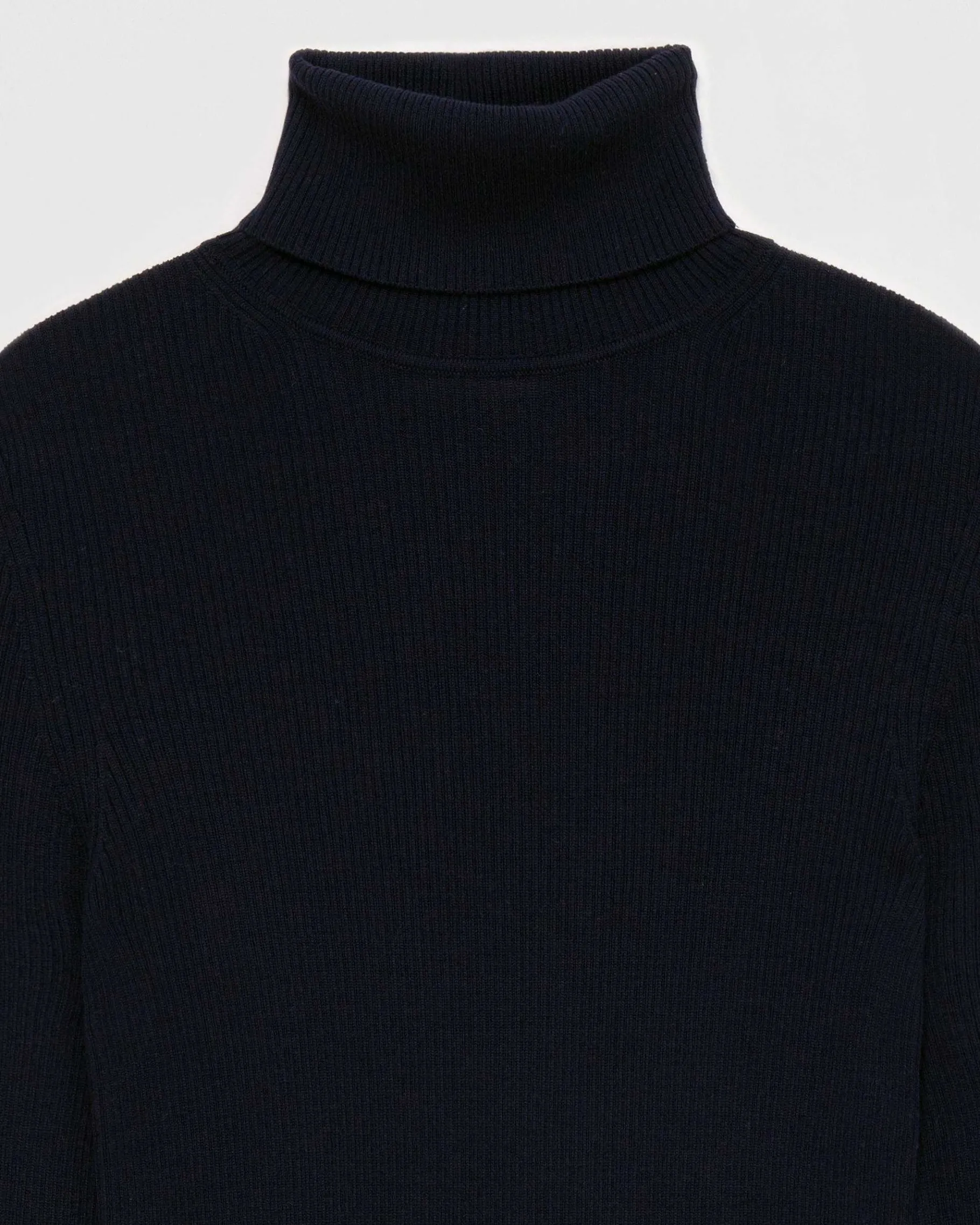 Online FROM FUTURE Pull Col Roule Basique Navy