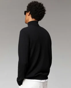 Discount FROM FUTURE Pull Col Roule Coeur Noir
