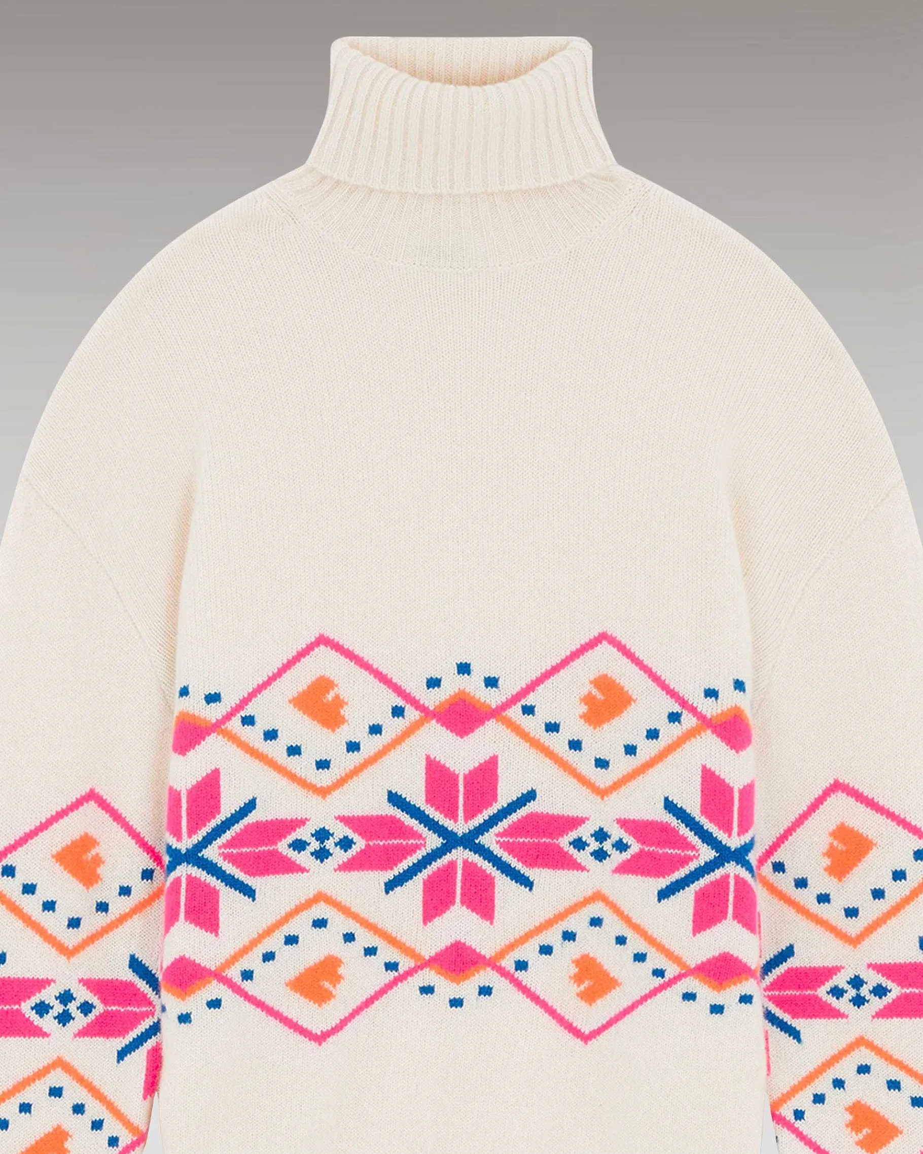 Online FROM FUTURE Pull Col Roule Norvegien Ecru