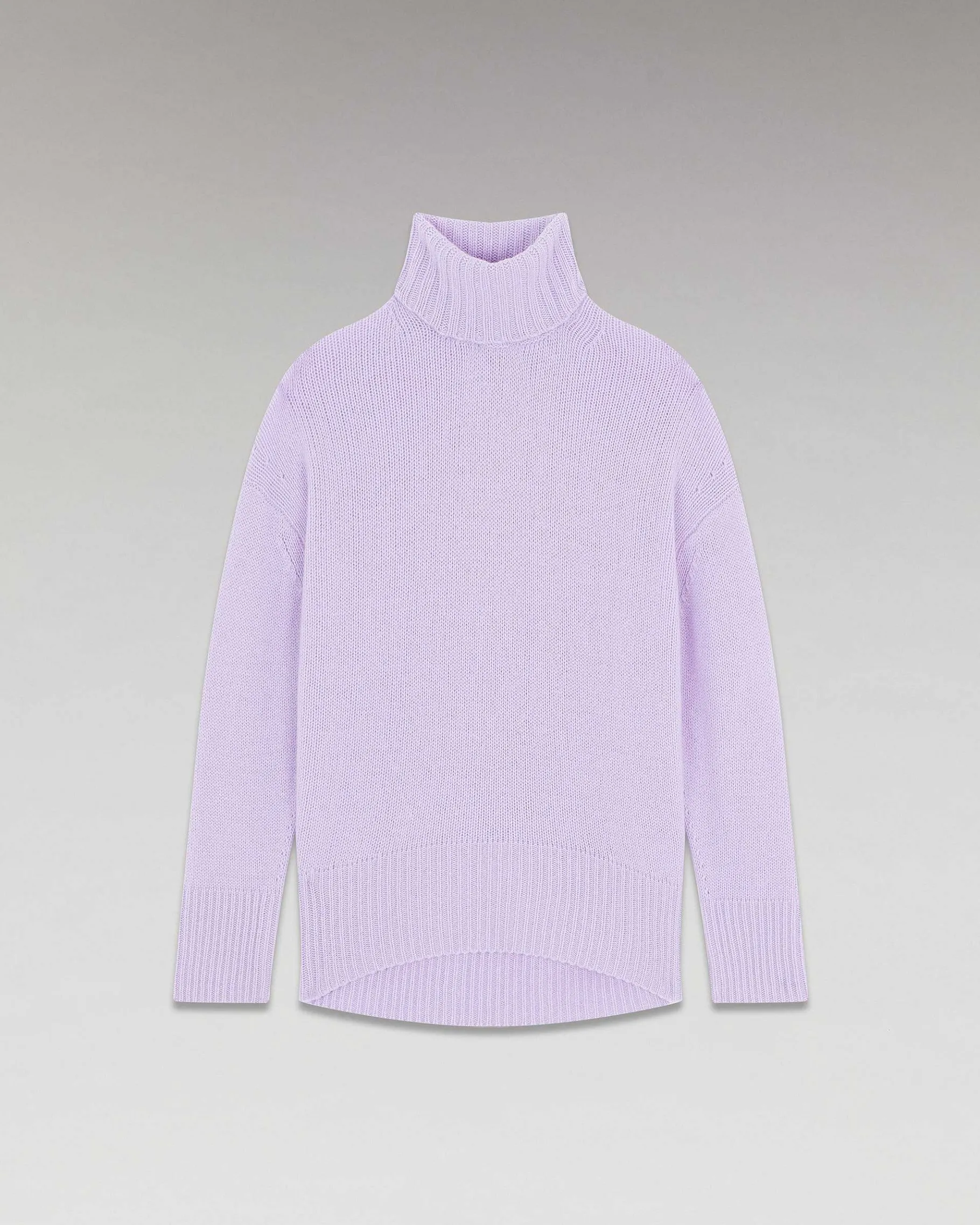 New FROM FUTURE Pull Col Roule Oversize Sweet Lilac
