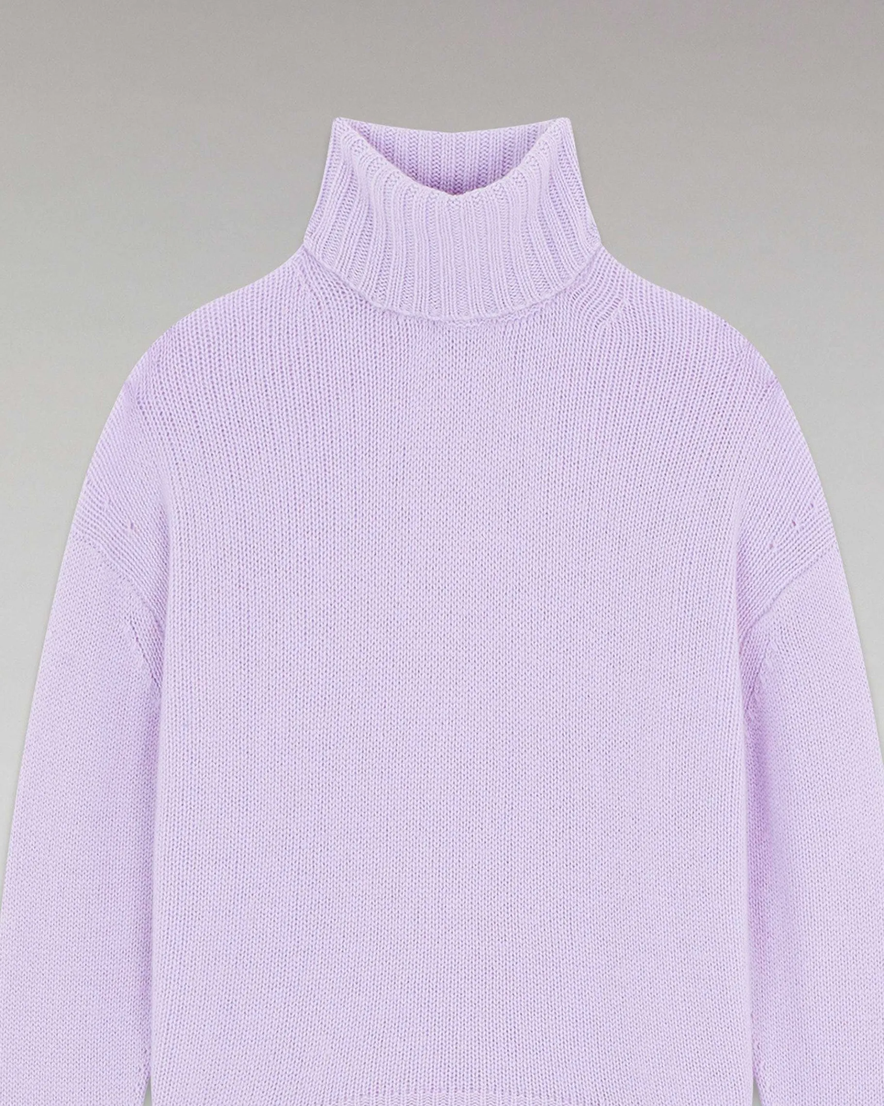 New FROM FUTURE Pull Col Roule Oversize Sweet Lilac