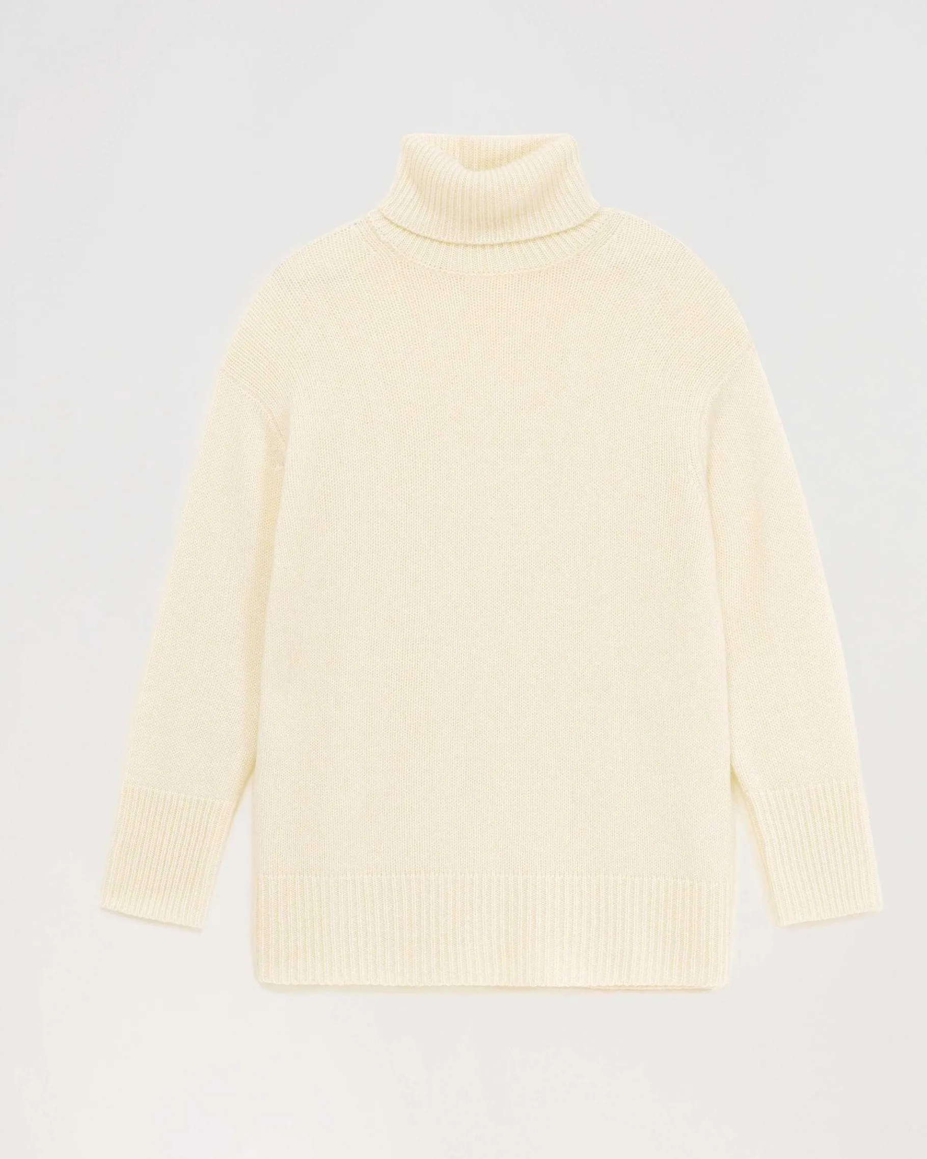 Best FROM FUTURE Pull Col Roule Oversize Ecru