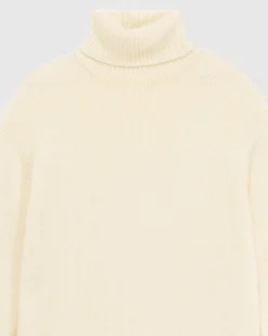 Best FROM FUTURE Pull Col Roule Oversize Ecru