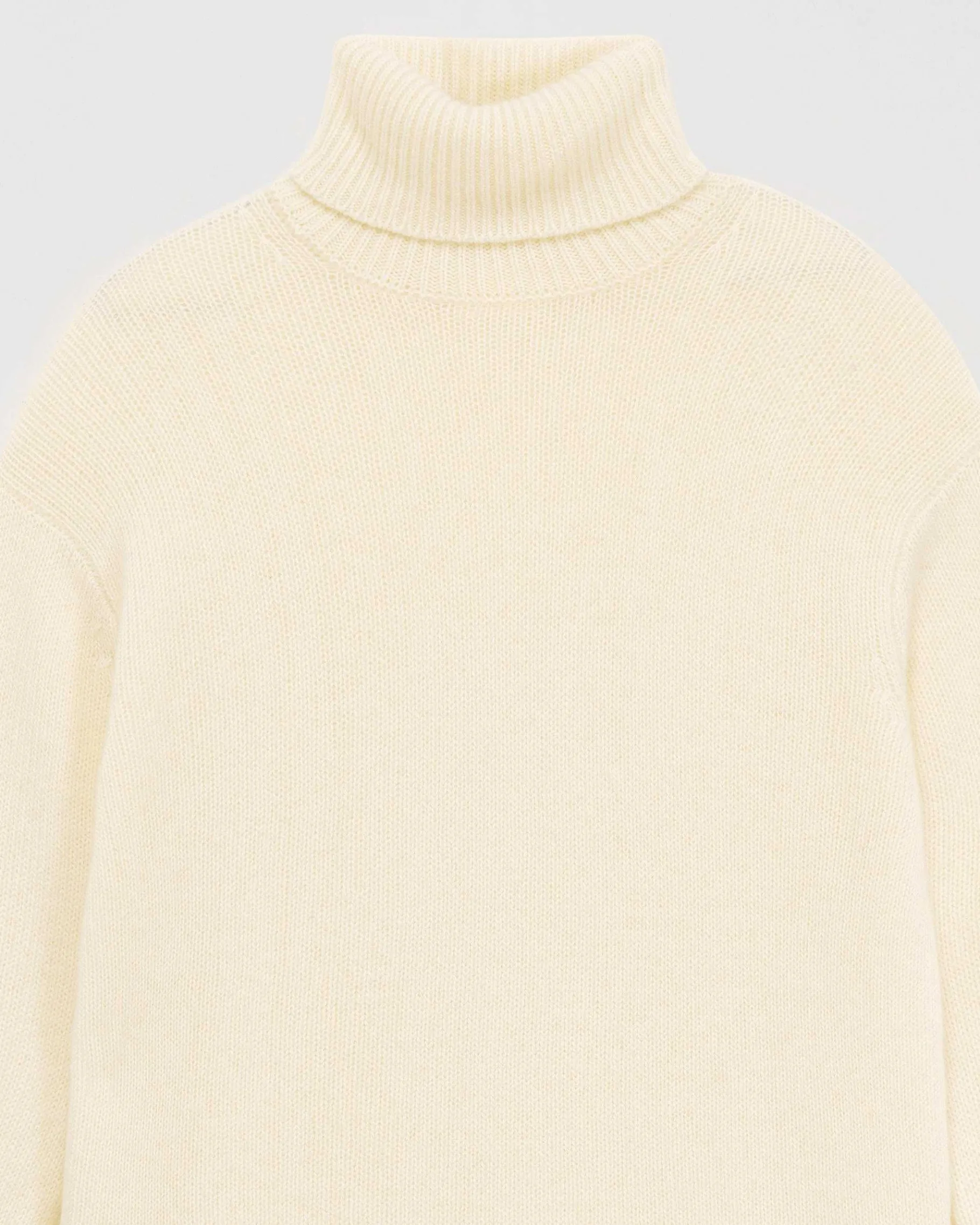Best FROM FUTURE Pull Col Roule Oversize Ecru