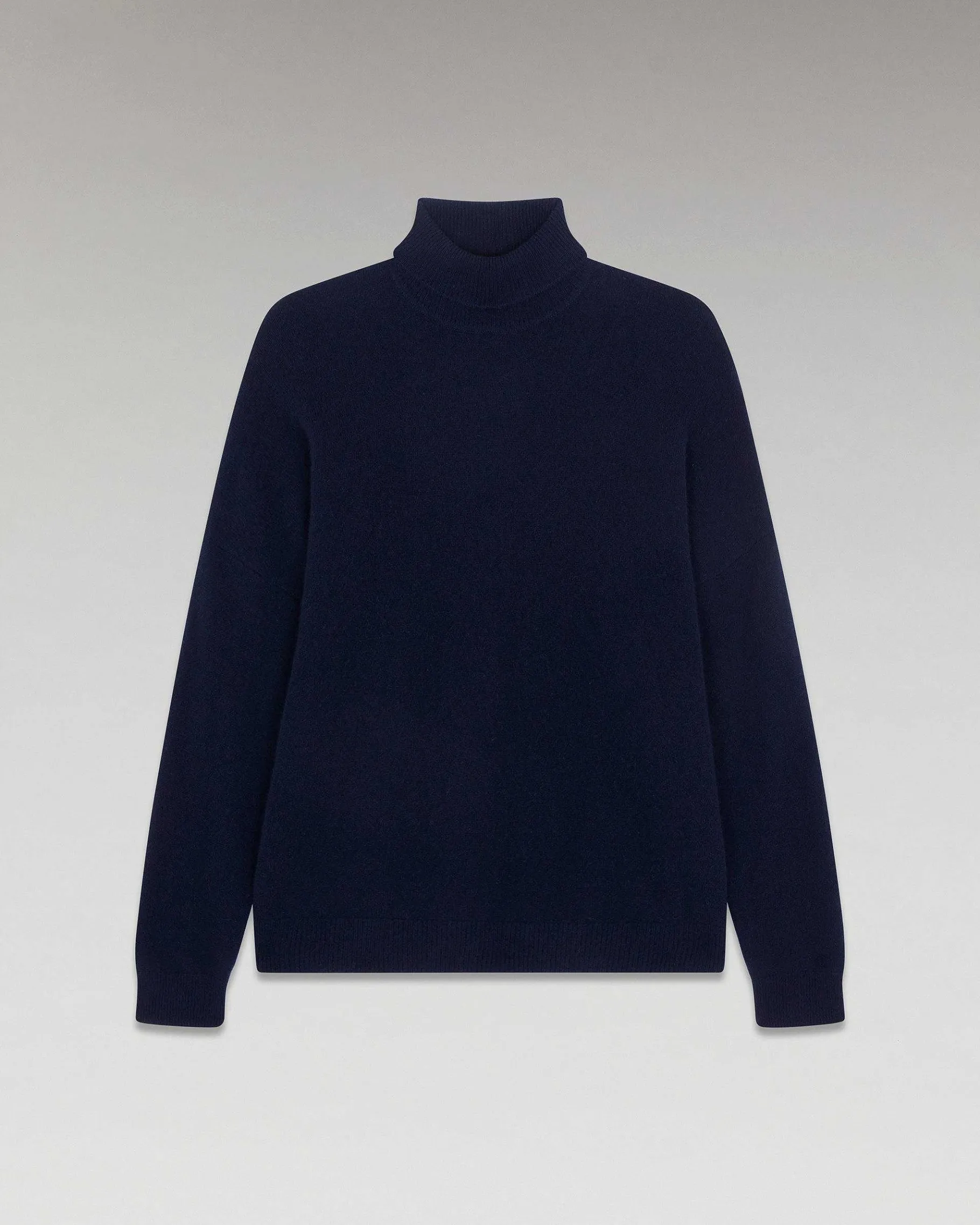 Sale FROM FUTURE Pull Col Roule Oversize Leger Navy