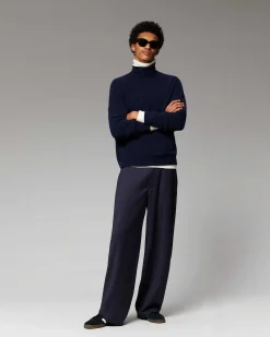 Clearance FROM FUTURE Pull Col Roule Oversize Leger Gris Chine Fonce