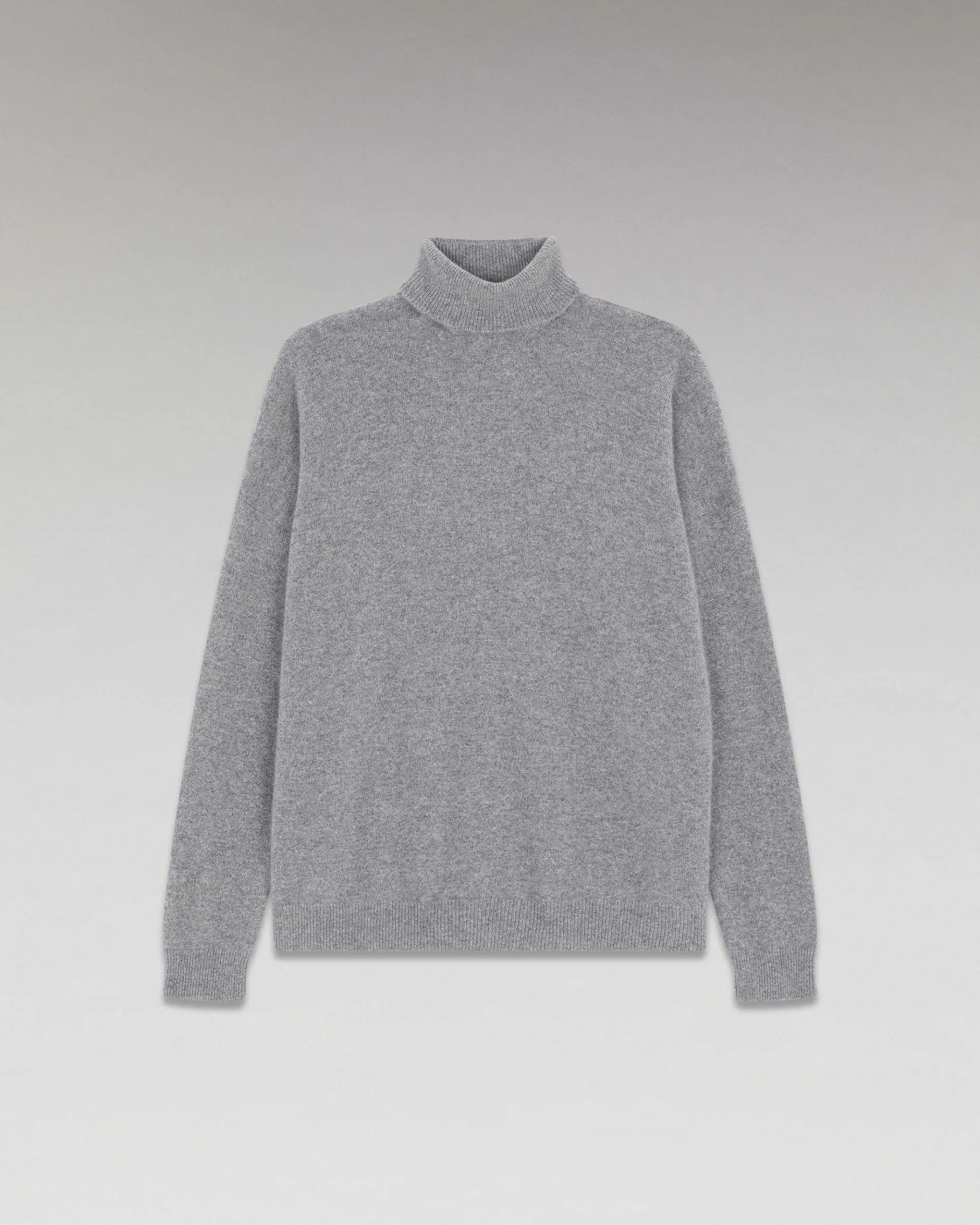 Clearance FROM FUTURE Pull Col Roule Oversize Leger Gris Chine Fonce