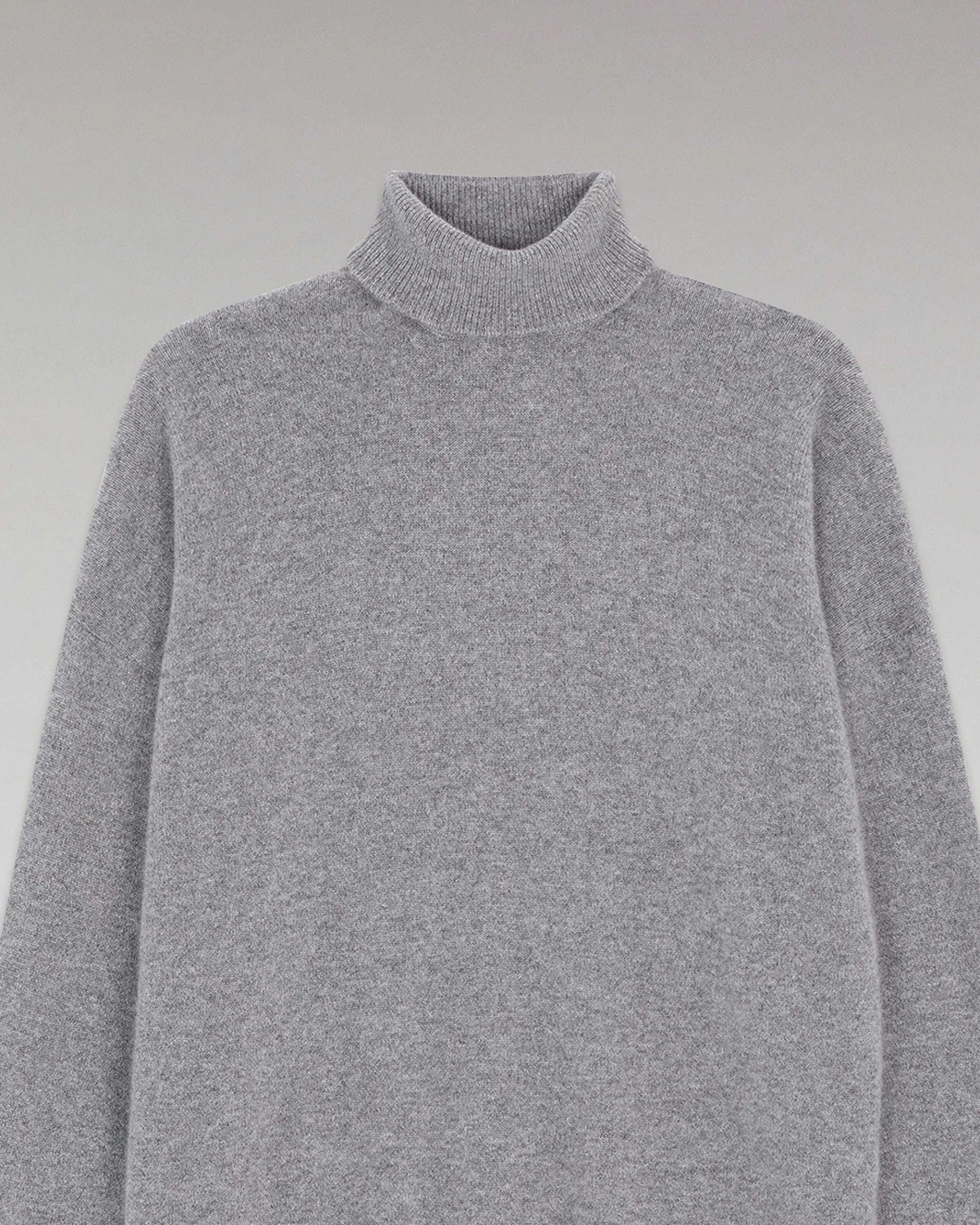 Clearance FROM FUTURE Pull Col Roule Oversize Leger Gris Chine Fonce