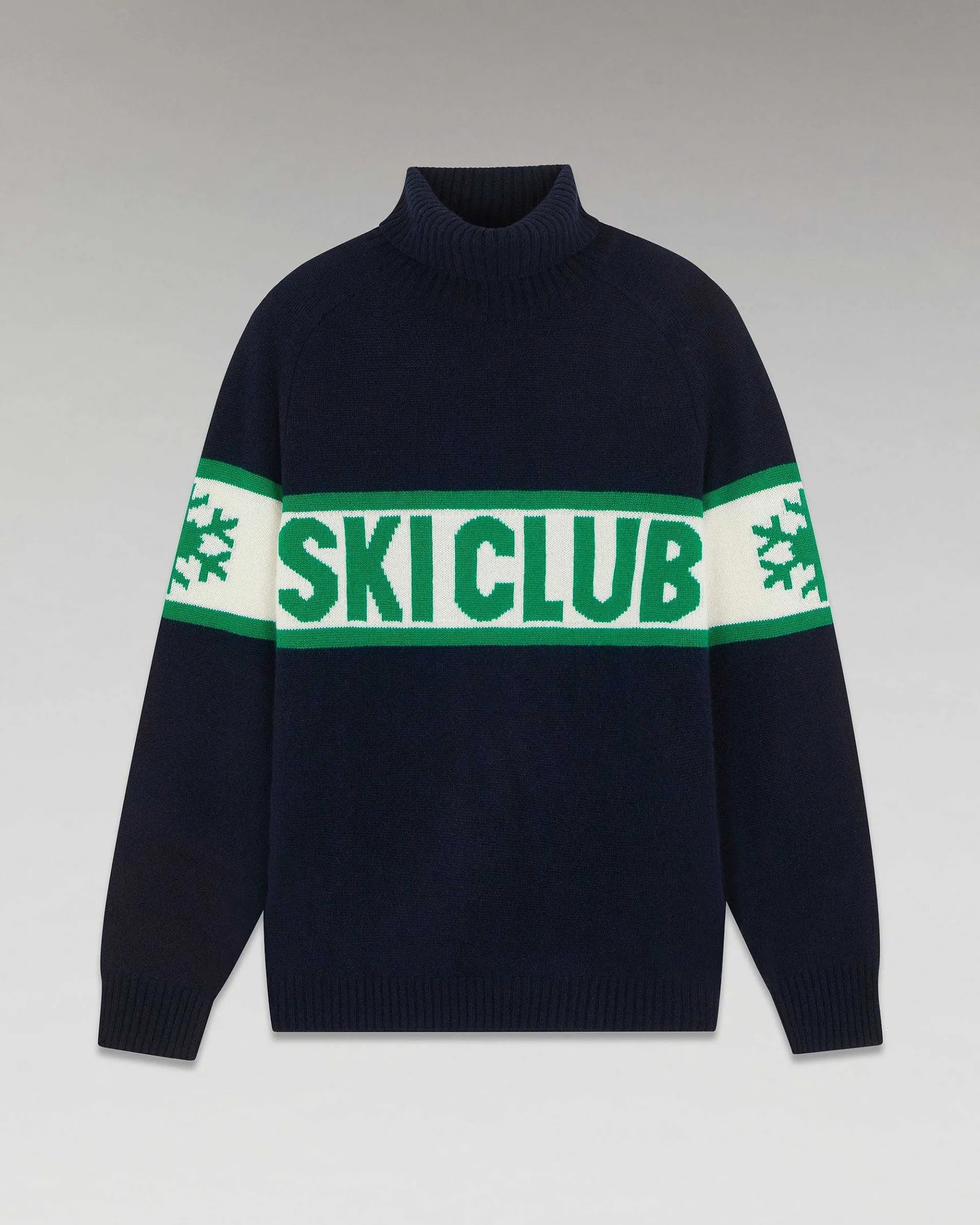 Sale FROM FUTURE Pull Col Roule Ski Club Navy