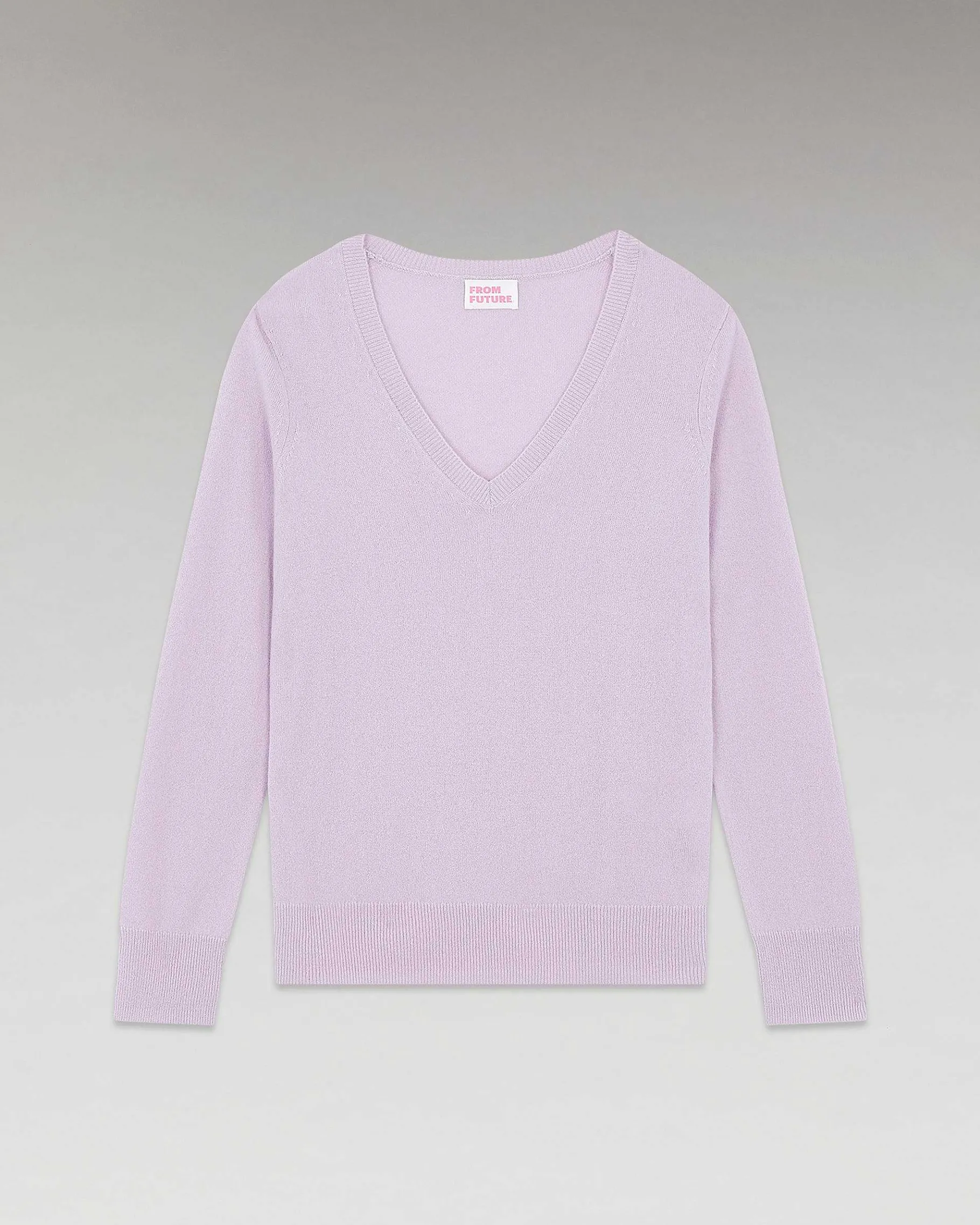 Clearance FROM FUTURE Pull Col V Basique Sweet Lilac