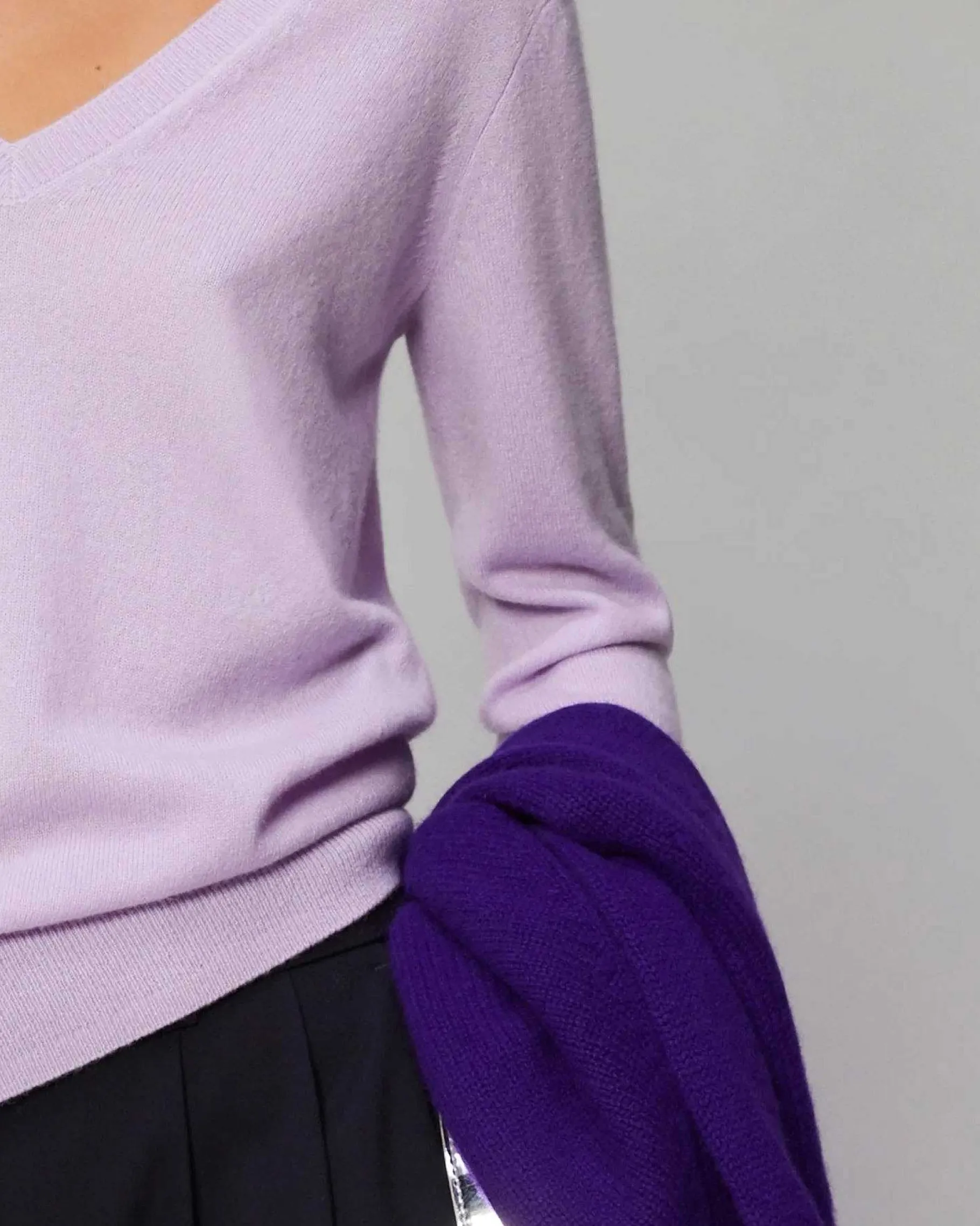 Online FROM FUTURE Pull Col V Basique Noir