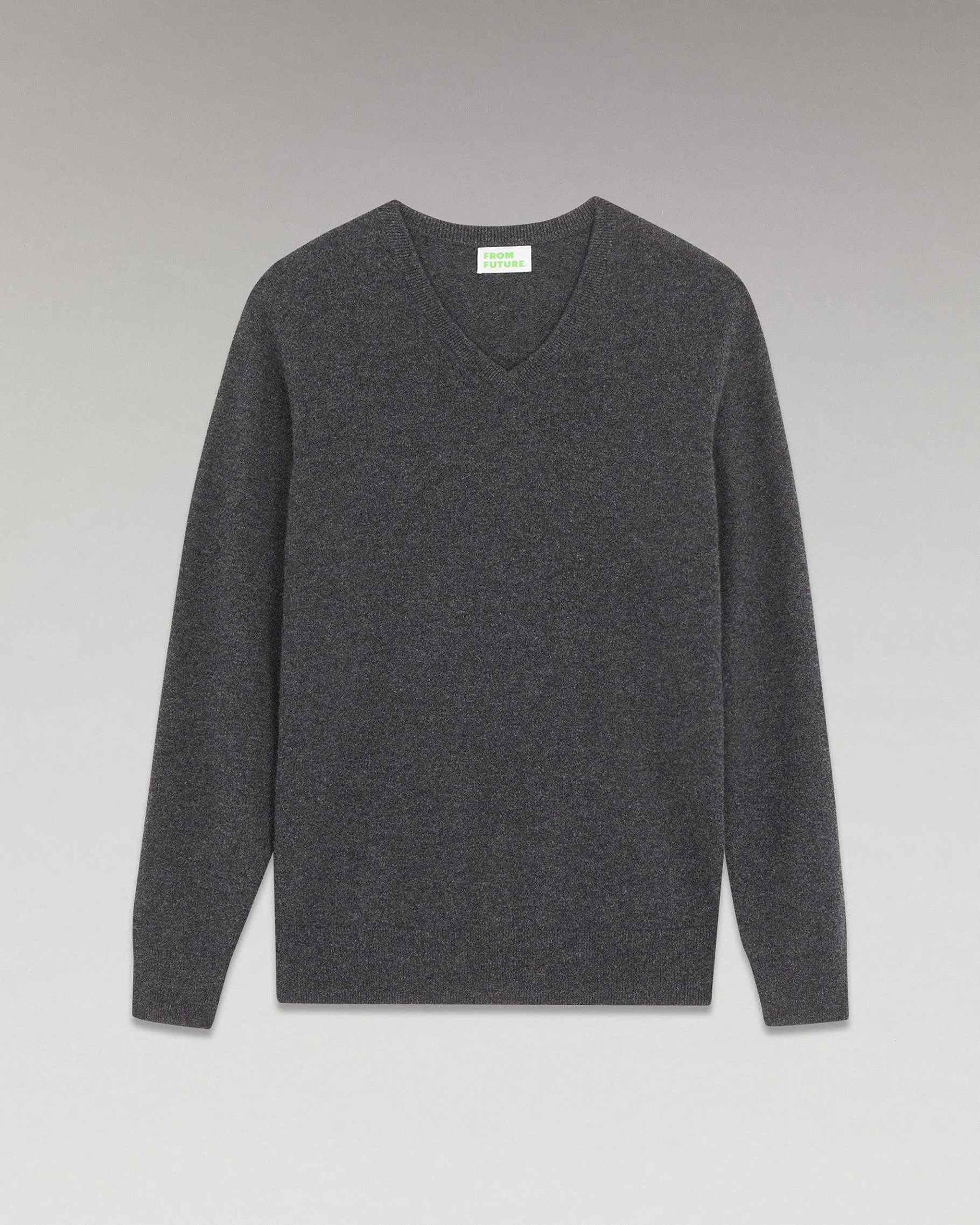 Hot FROM FUTURE Pull Col V Basique Anthracite