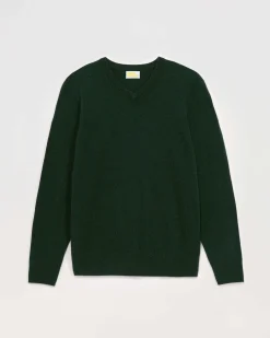 Clearance FROM FUTURE Pull Col V Basique Bottle Green