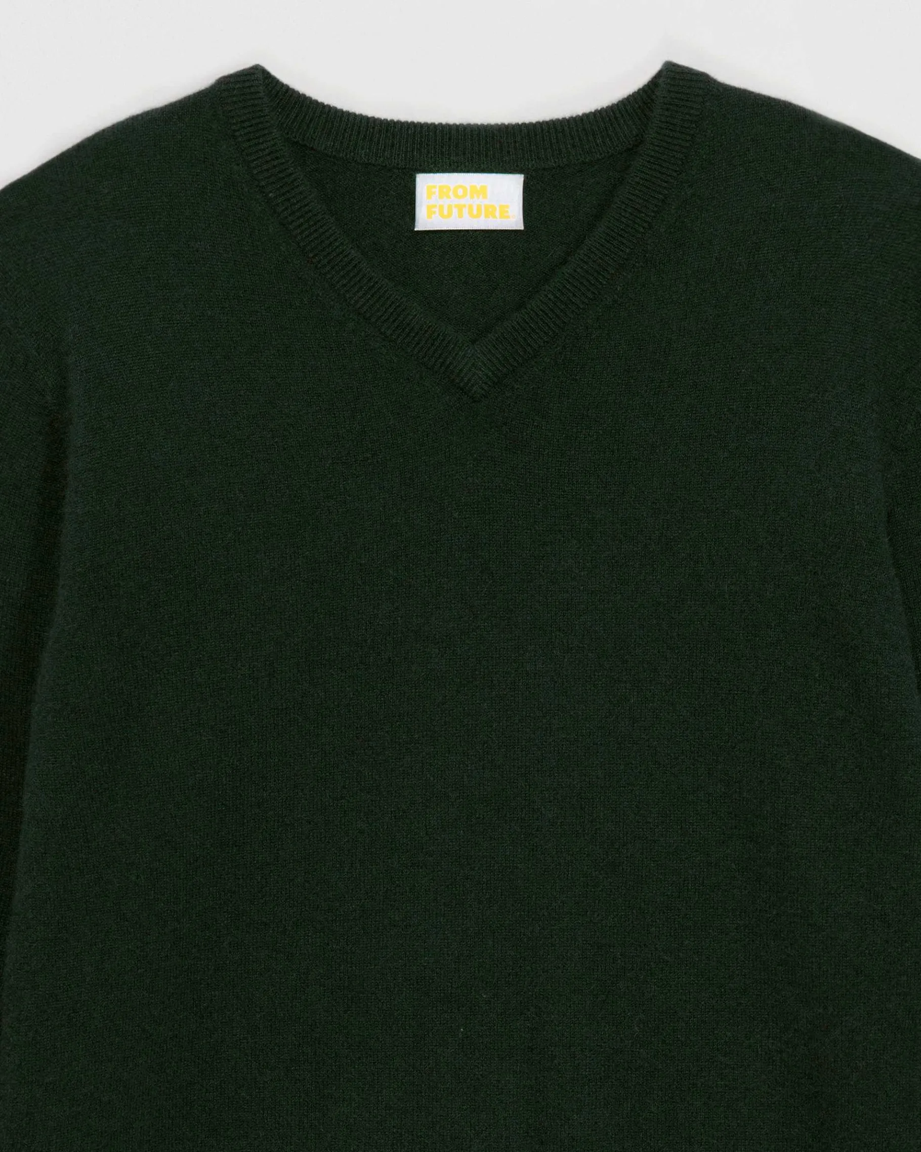 Clearance FROM FUTURE Pull Col V Basique Bottle Green