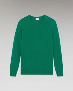 Clearance FROM FUTURE Pull Col V Basique Forest Green