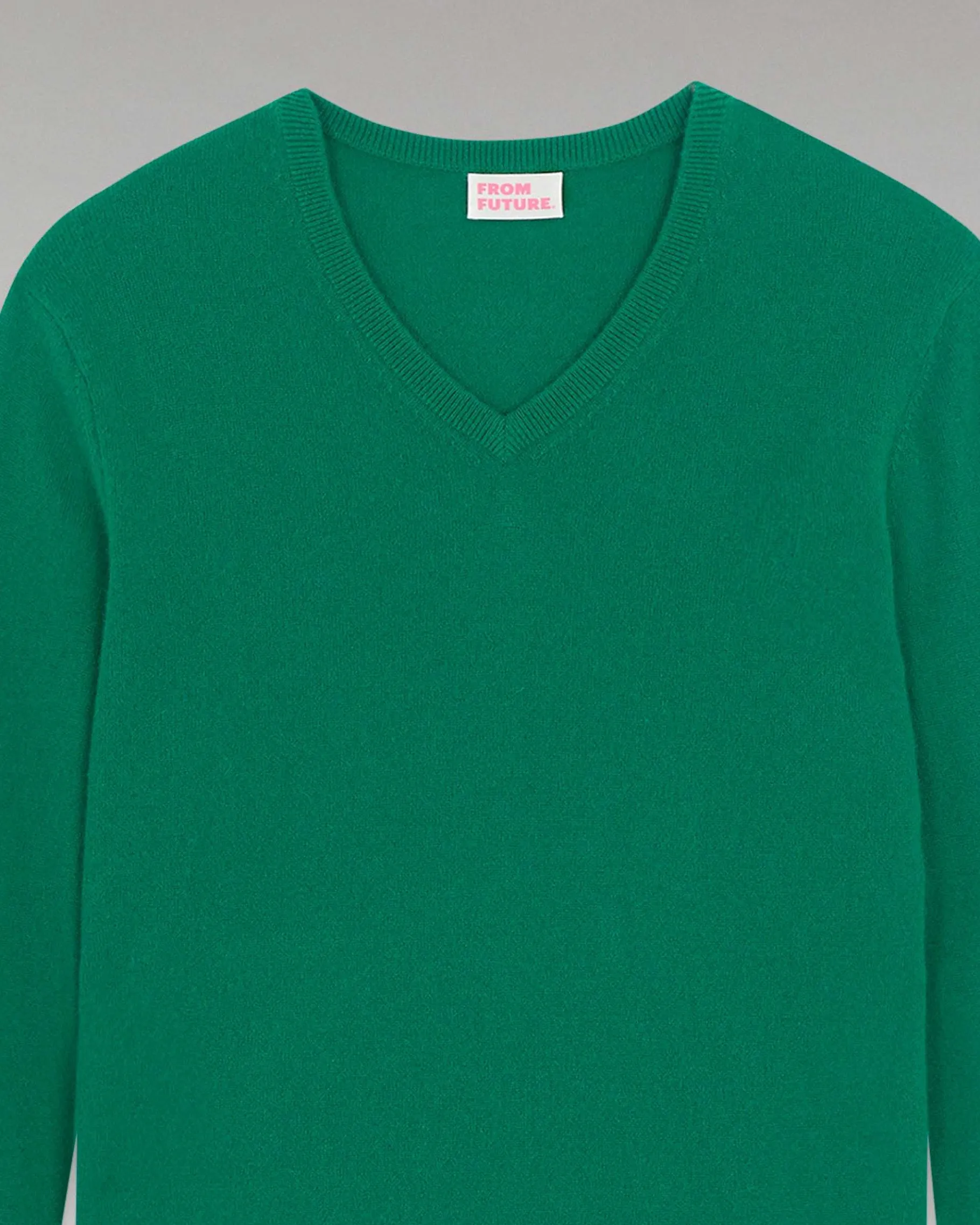 Clearance FROM FUTURE Pull Col V Basique Forest Green