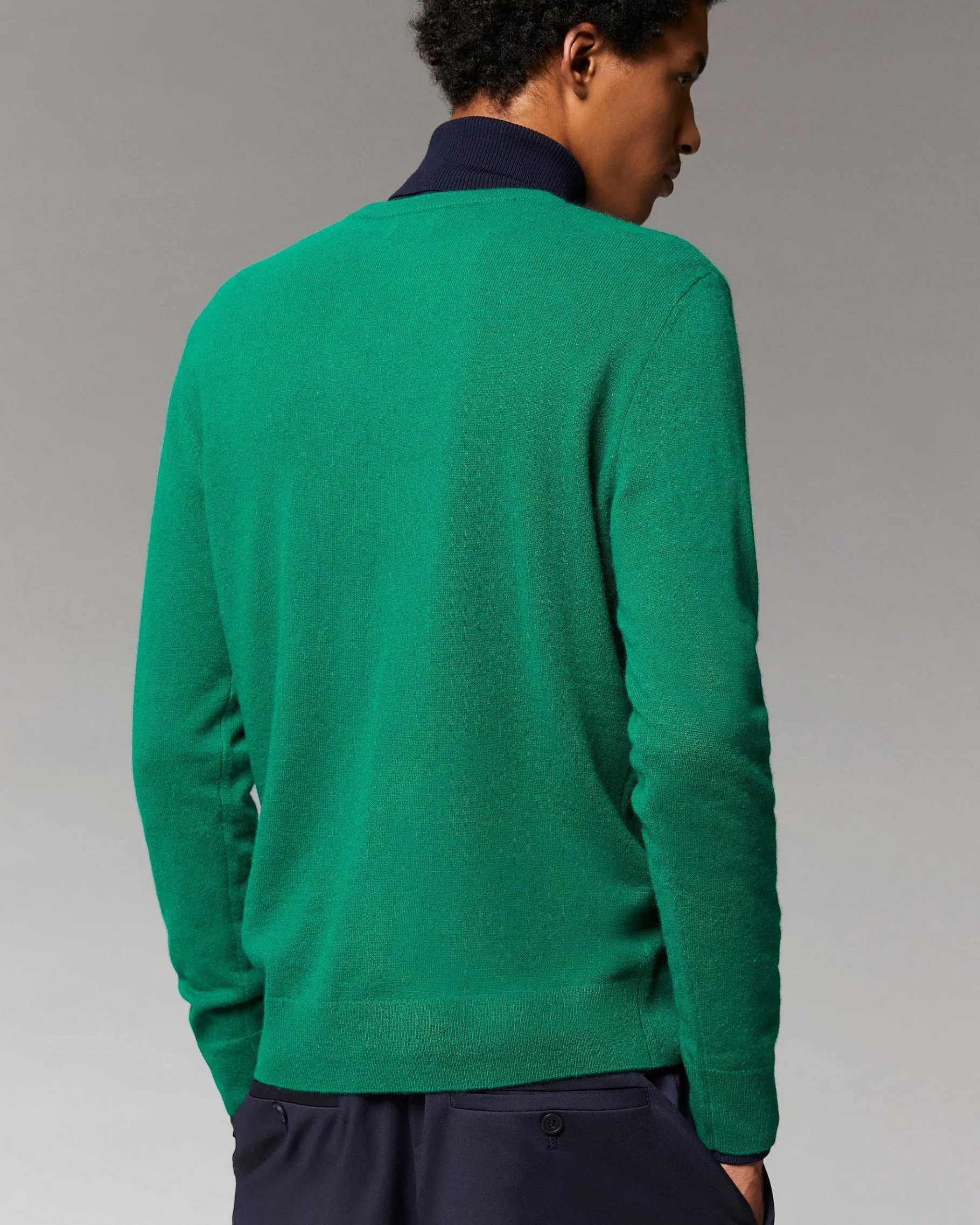 Outlet FROM FUTURE Pull Col V Basique Bottle Green