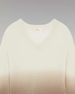 Discount FROM FUTURE Pull Col V Dip Dye Leger Camel