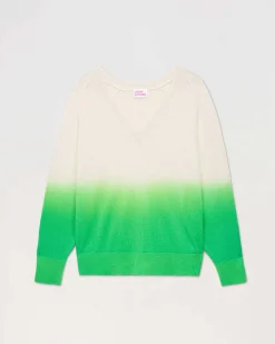 Online FROM FUTURE Pull Col V Dip Dye Leger Dd Island Green