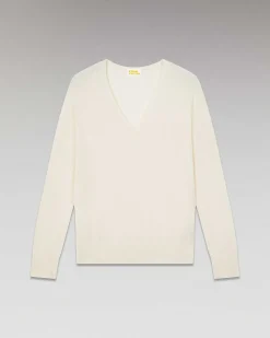 Discount FROM FUTURE Pull Col V Oversize Ecru