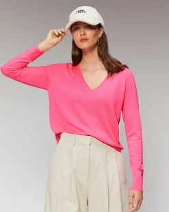 FROM FUTURE Pull Col V Oversize Summer Green