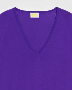 Discount FROM FUTURE Pull Col V Oversize Violet Fluo