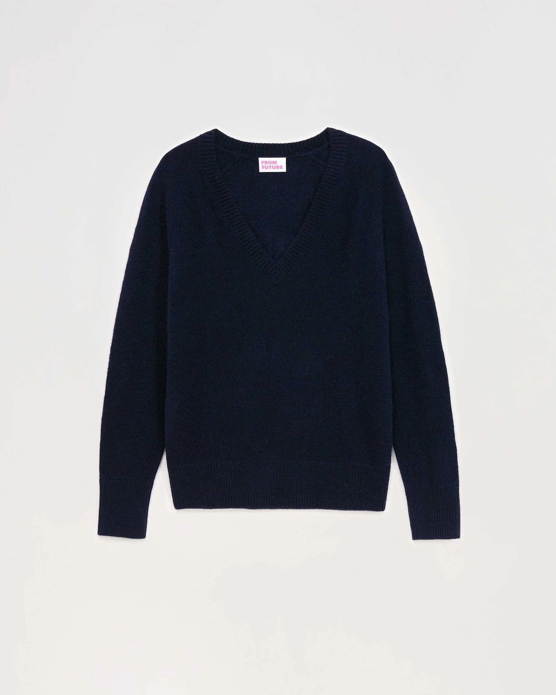 FROM FUTURE Pull Col V Oversize Leger Navy