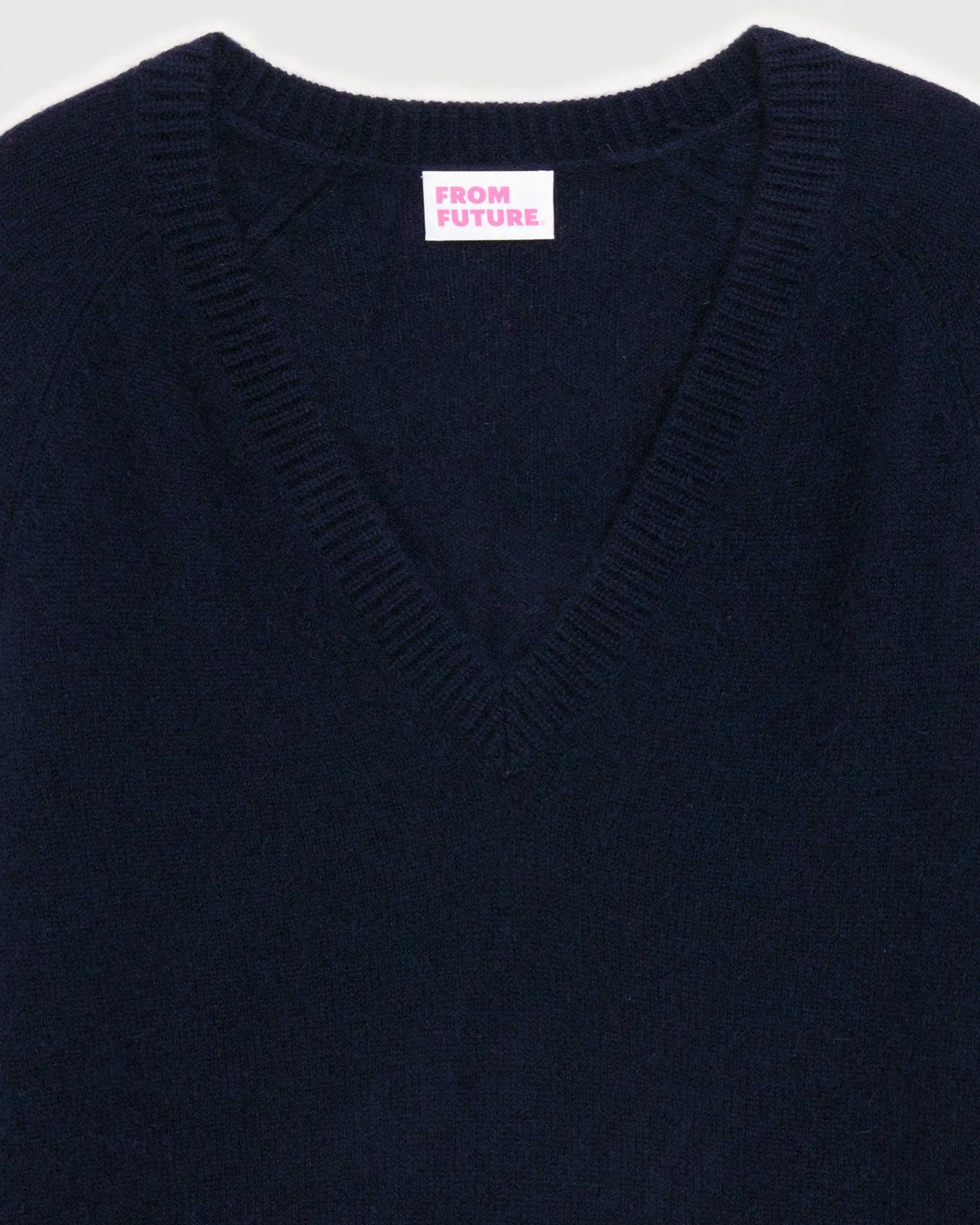 FROM FUTURE Pull Col V Oversize Leger Navy