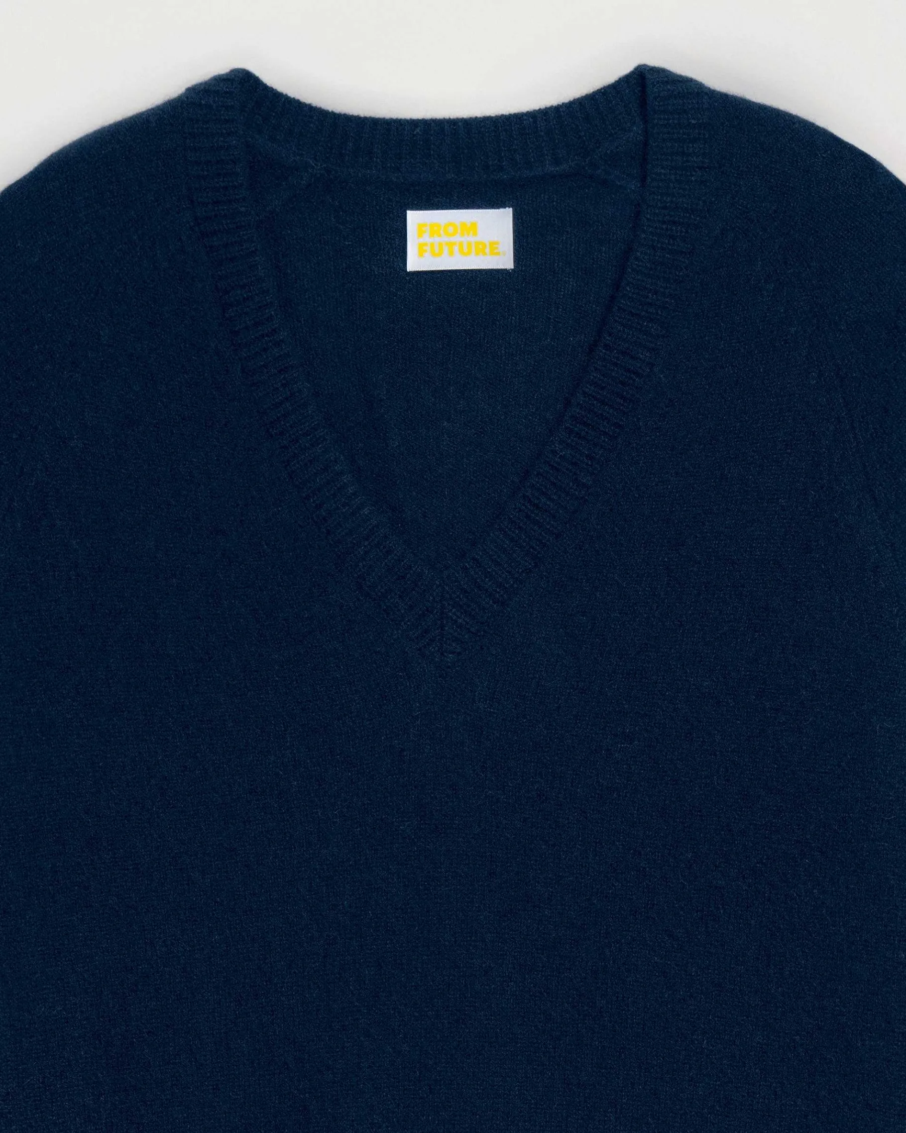 Discount FROM FUTURE Pull Col V Oversize Leger Navy