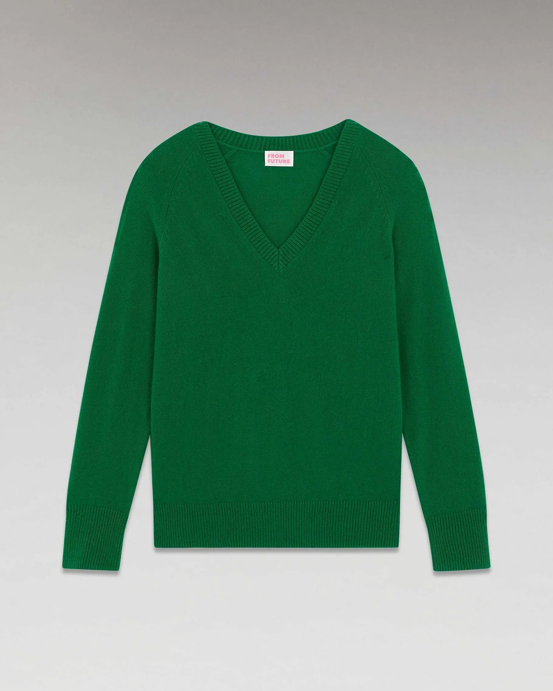 Best FROM FUTURE Pull Col V Oversize Leger Forest Green