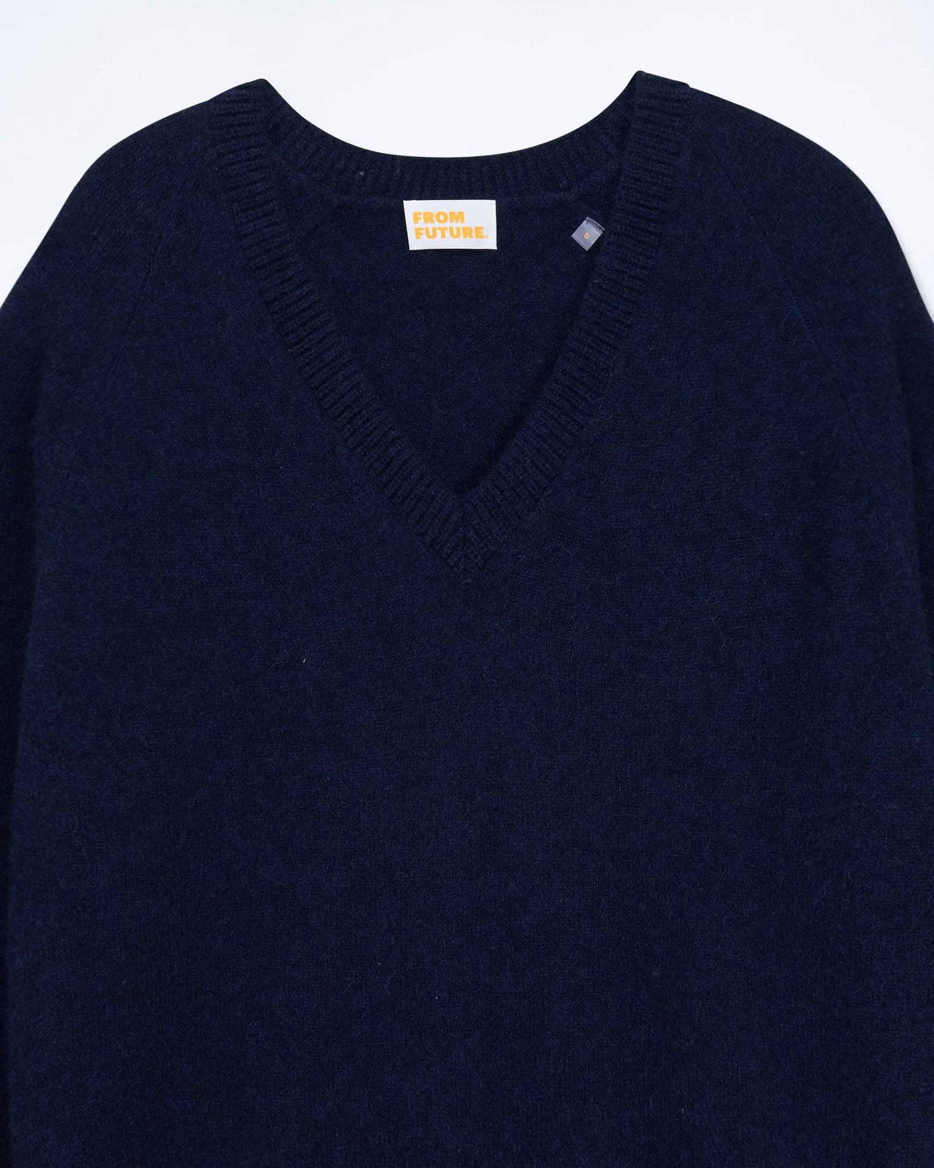 Clearance FROM FUTURE Pull Col V Oversize Light Navy Chine