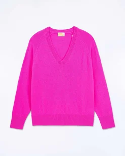 Best FROM FUTURE Pull Col V Oversize Light Fruity Pink