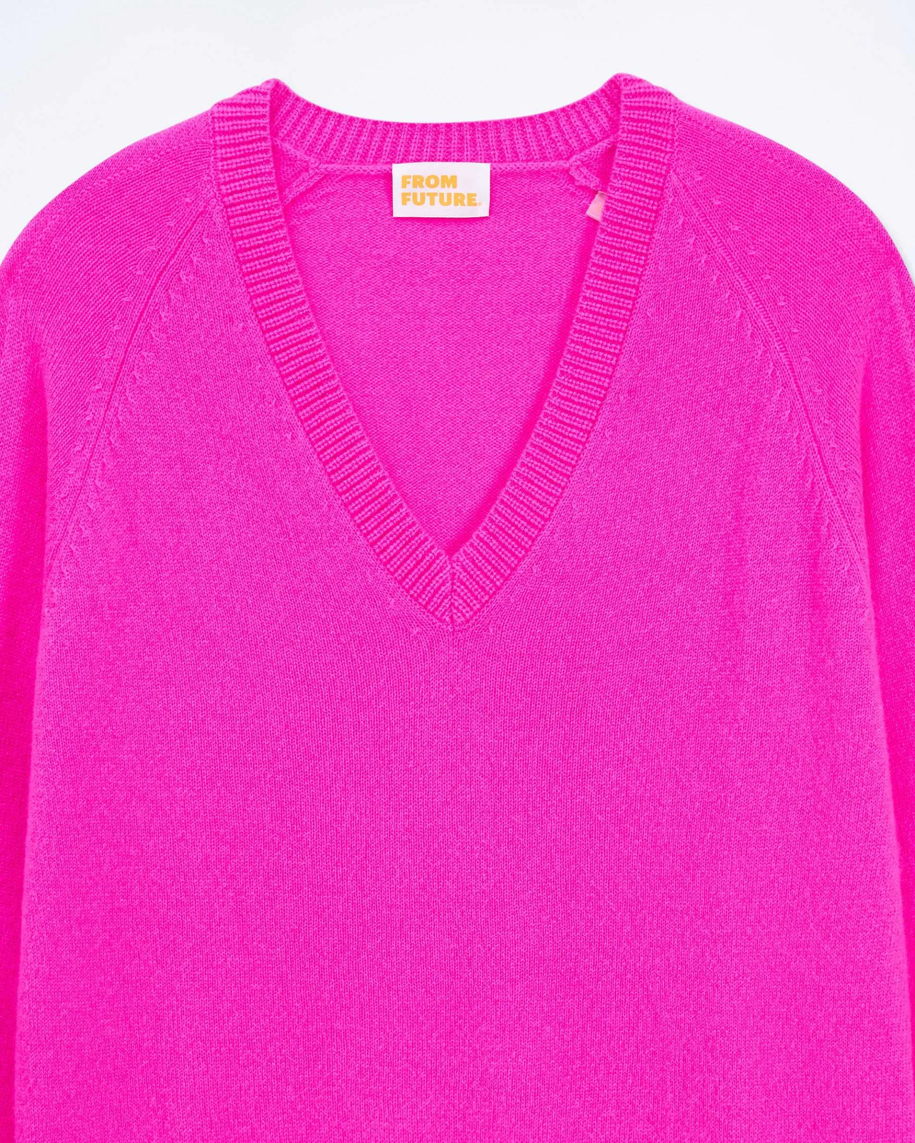 Best FROM FUTURE Pull Col V Oversize Light Fruity Pink