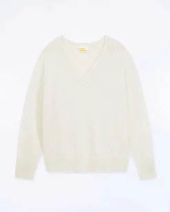 Best FROM FUTURE Pull Col V Oversize Light Ecru