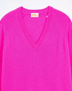 Clearance FROM FUTURE Pull Col V Oversize Light Fruity Pink