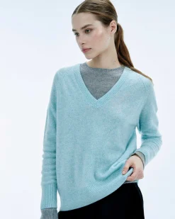 Sale FROM FUTURE Pull Col V Oversize Light Noir