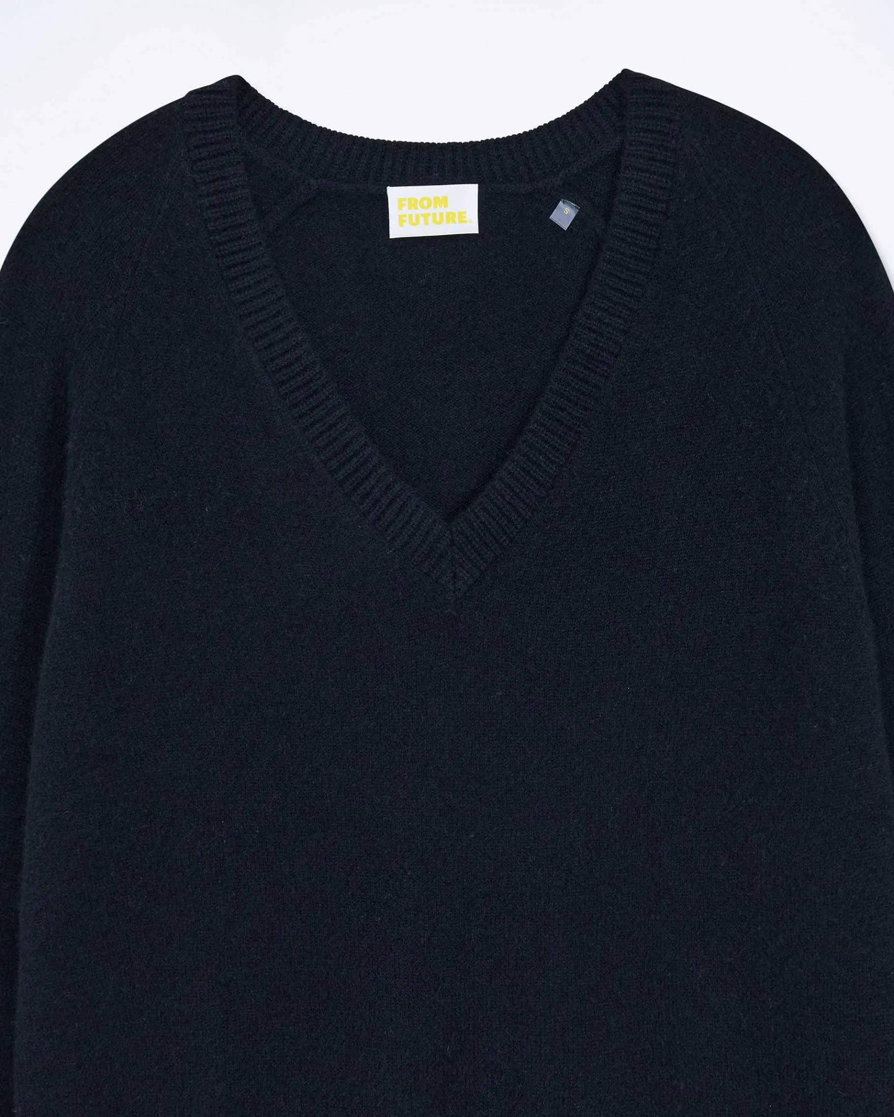 Sale FROM FUTURE Pull Col V Oversize Light Noir