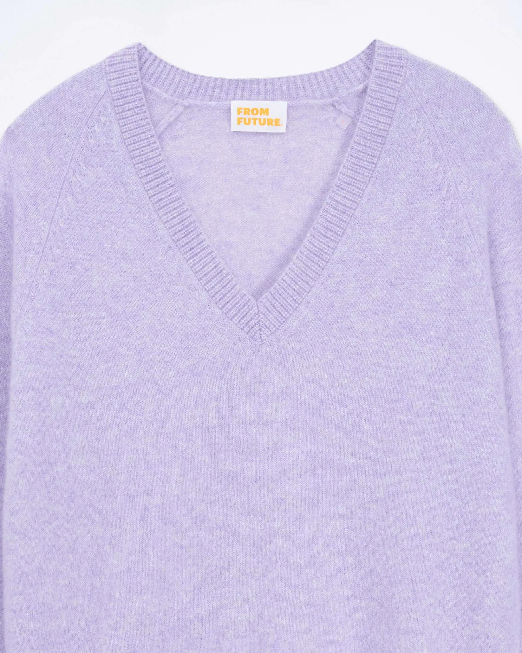 Sale FROM FUTURE Pull Col V Oversize Light Magic Lilac Mouline